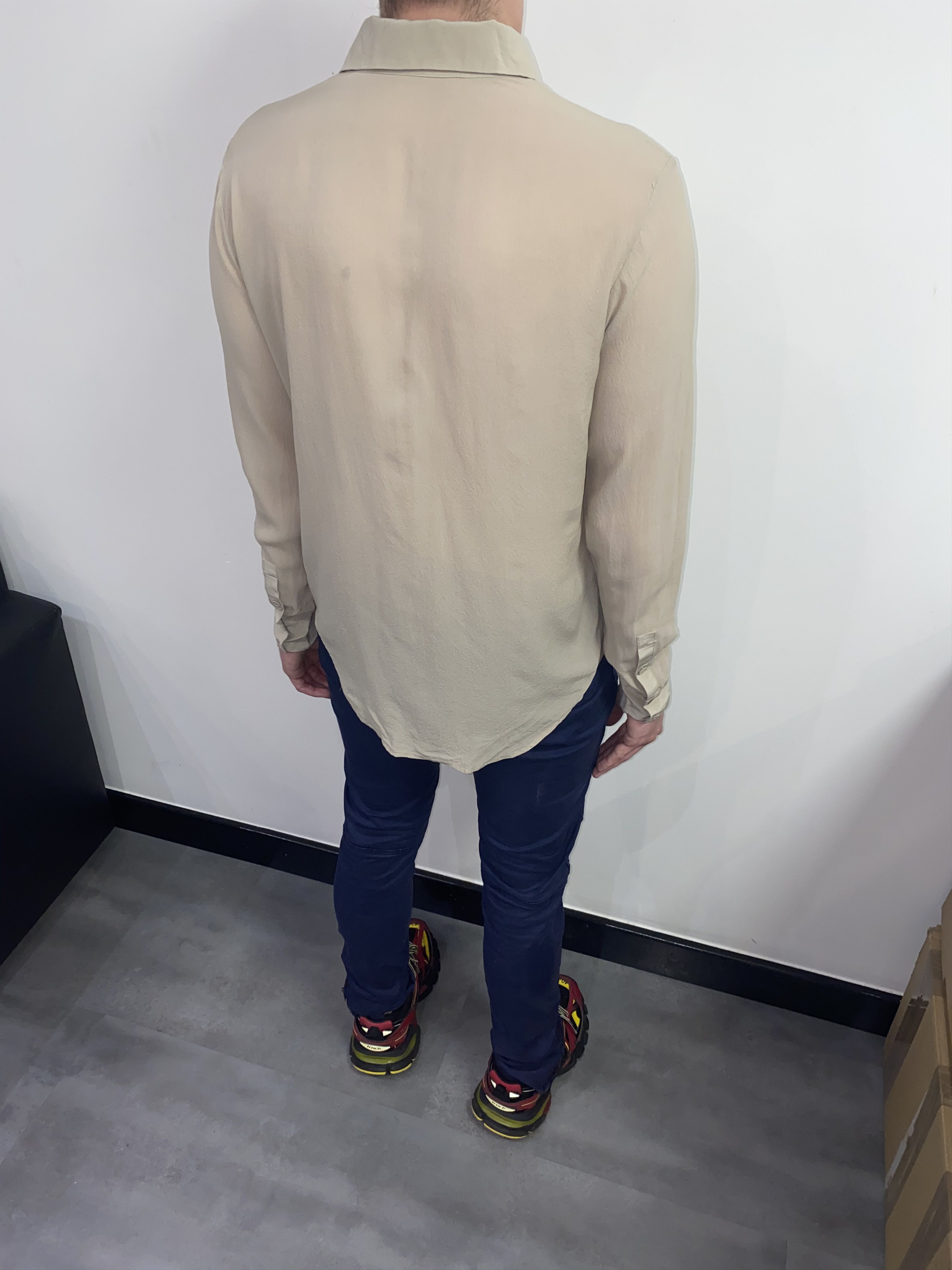 Alexander Wang Alexander Wang Beige Silk Button Up Shirt Size US S / EU 44-46 / 1 - 8 Thumbnail