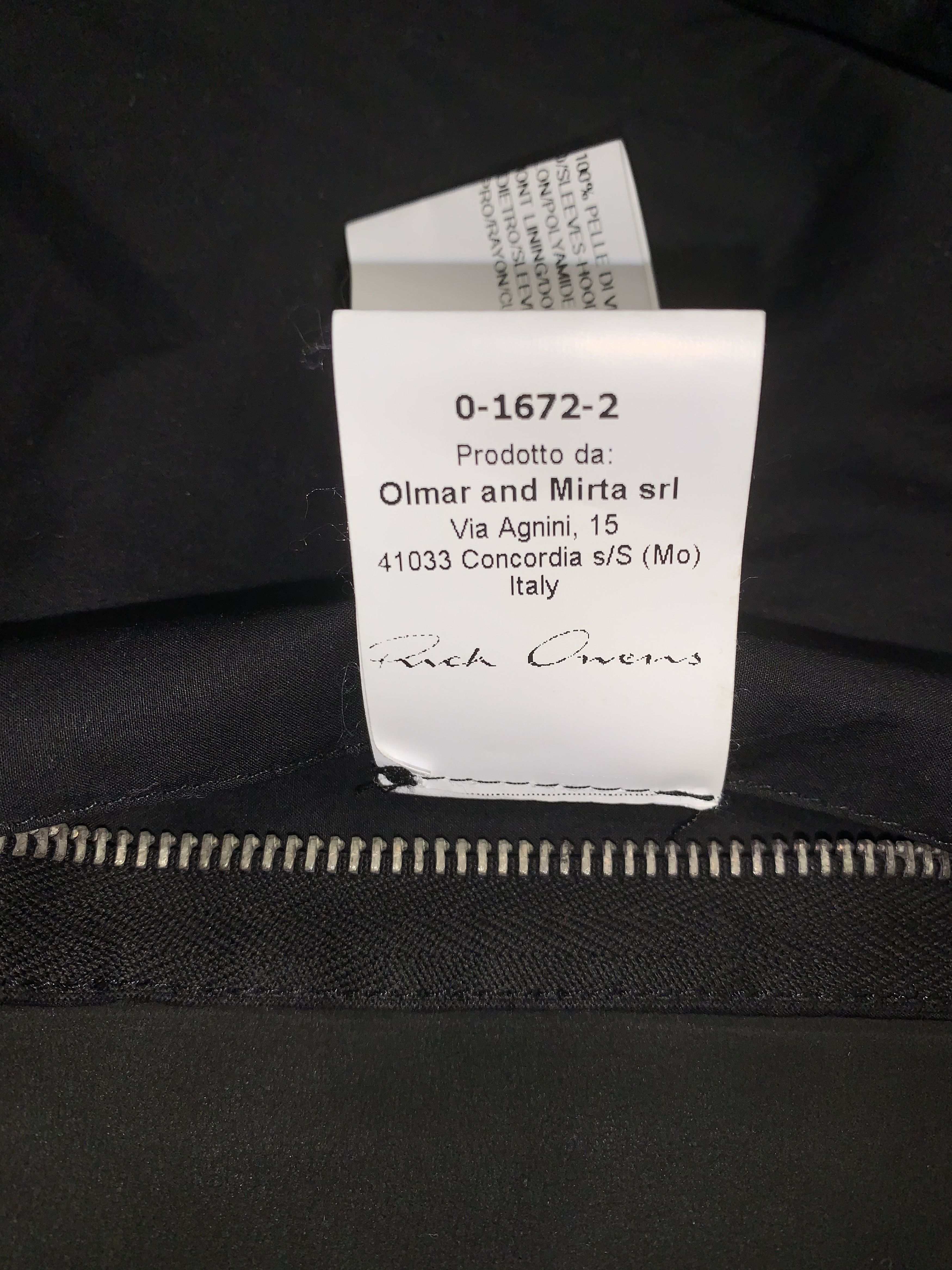 Rick Owens 2250$ RPP FW13 Plinth Stooges Biker Leather Jacket Size US L / EU 52-54 / 3 - 18 Thumbnail