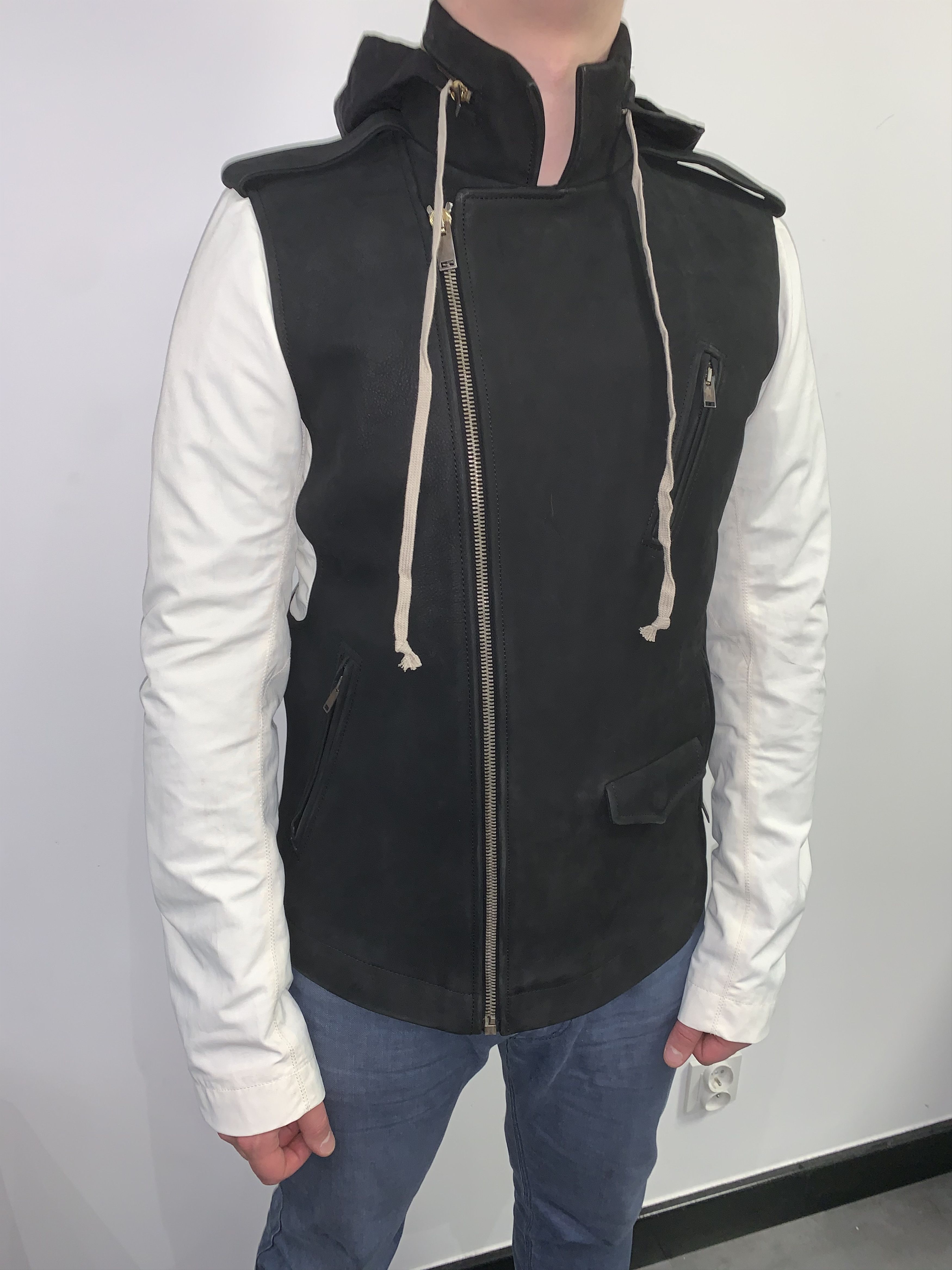 Rick Owens 2250$ RPP FW13 Plinth Stooges Biker Leather Jacket Size US L / EU 52-54 / 3 - 2 Thumbnail
