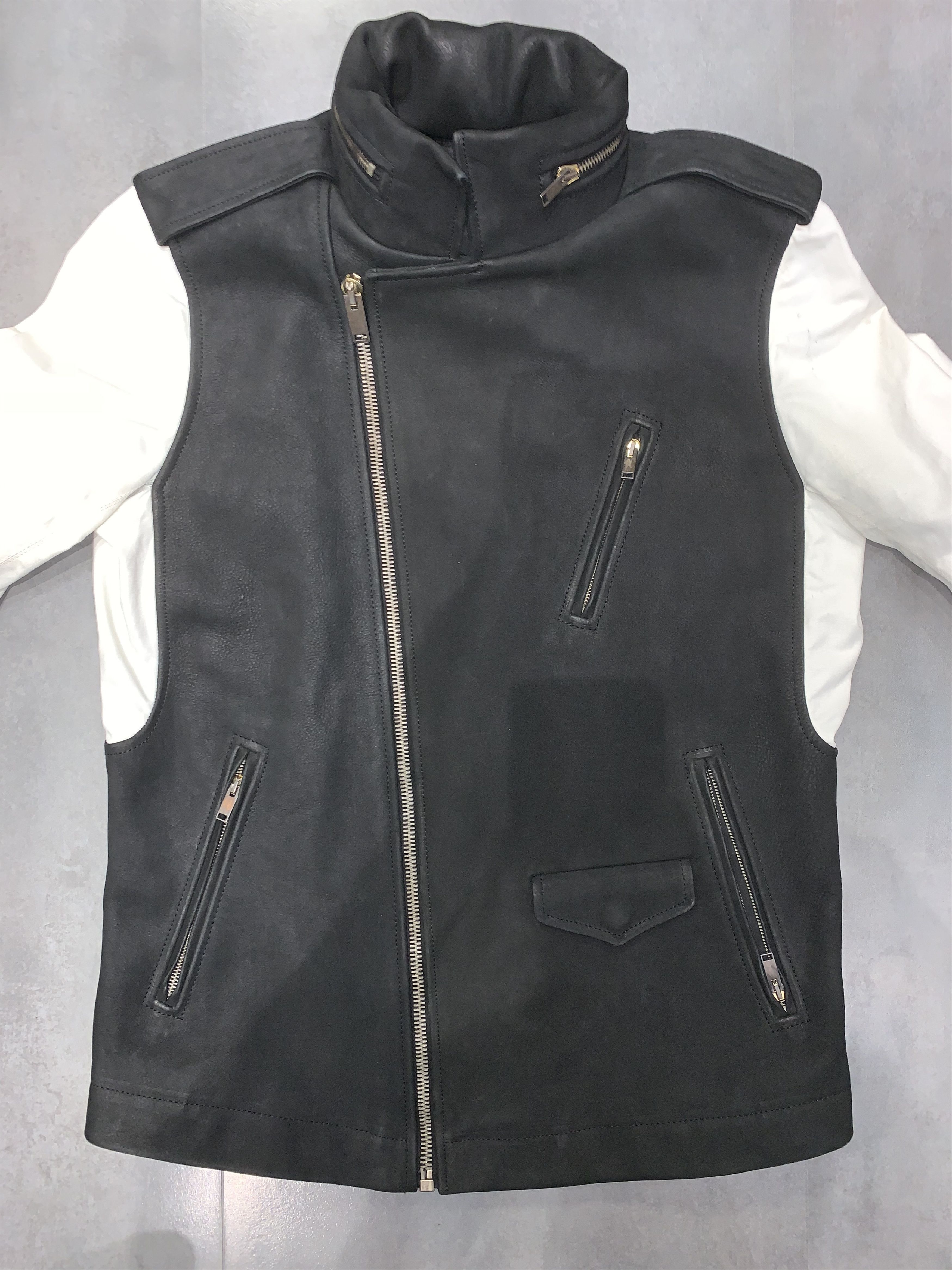Rick Owens 2250$ RPP FW13 Plinth Stooges Biker Leather Jacket Size US L / EU 52-54 / 3 - 9 Thumbnail