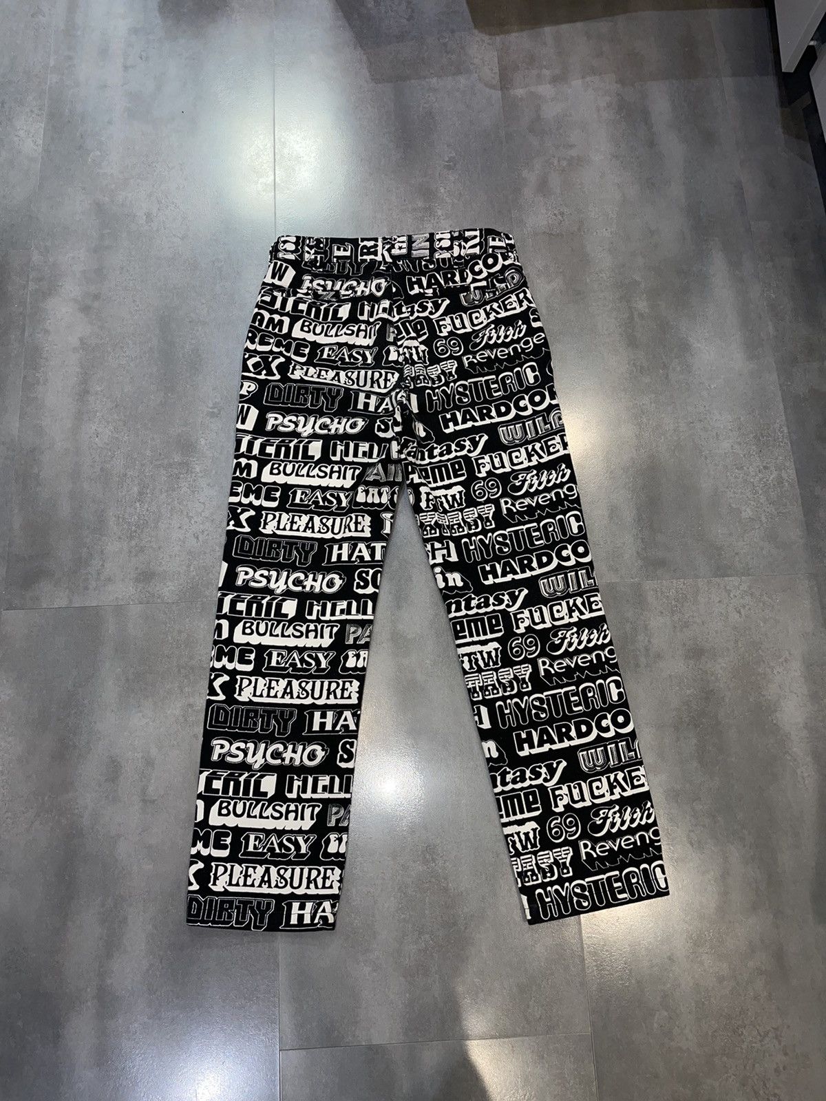 Hysteric Glamour × Supreme FW17 Supreme X Hysteric Glamour Text Work Denim Pants Size US 30 / EU 46 - 11 Thumbnail