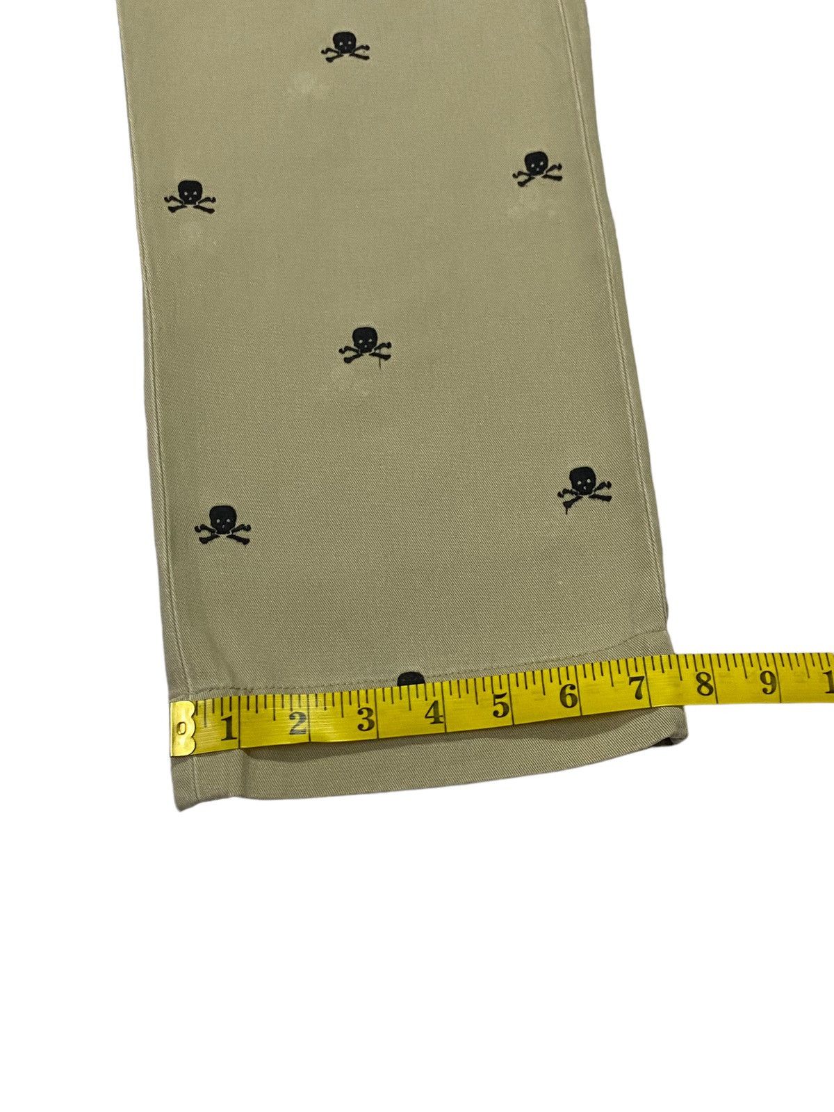 Ralph Lauren × Vintage Vintage Ralph Lauren Rugby Embroidery Skull Pants Size US 31 - 10 Thumbnail