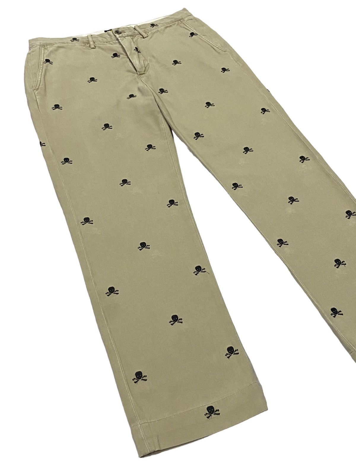 Ralph Lauren × Vintage Vintage Ralph Lauren Rugby Embroidery Skull Pants Size US 31 - 19 Thumbnail