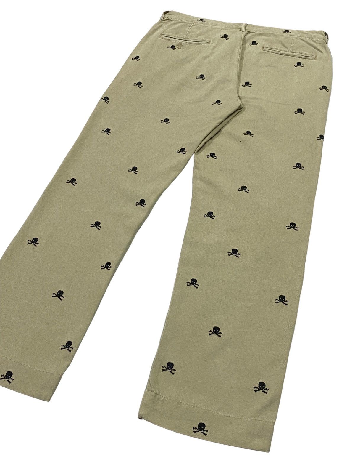 Ralph Lauren × Vintage Vintage Ralph Lauren Rugby Embroidery Skull Pants Size US 31 - 20 Thumbnail
