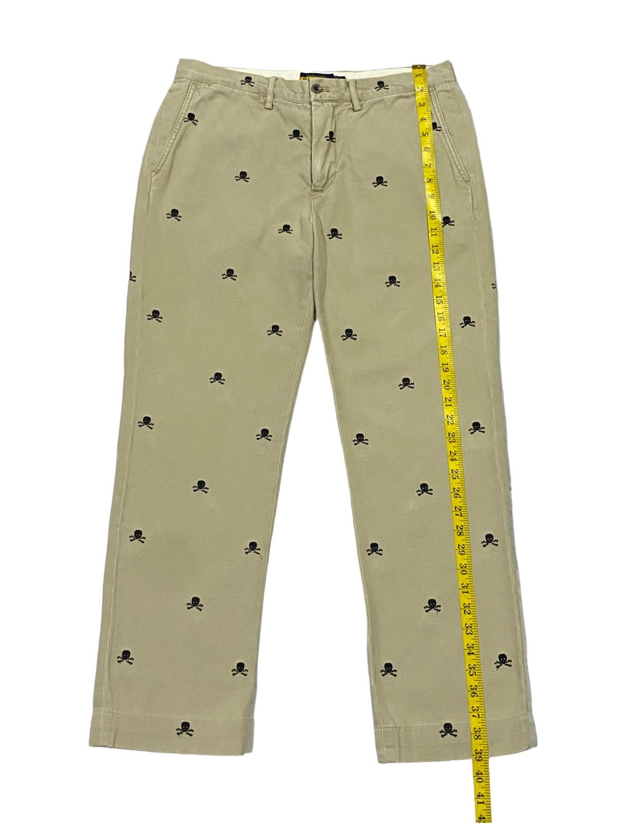 Ralph Lauren × Vintage Vintage Ralph Lauren Rugby Embroidery Skull Pants Size US 31 - 6 Thumbnail