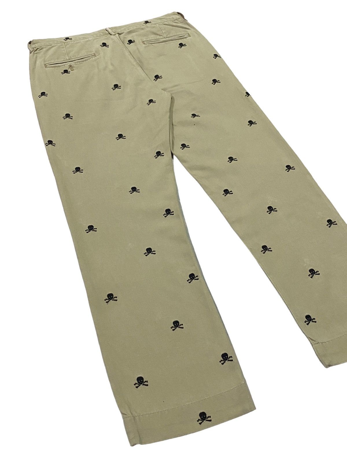 Ralph Lauren × Vintage Vintage Ralph Lauren Rugby Embroidery Skull Pants Size US 31 - 21 Thumbnail
