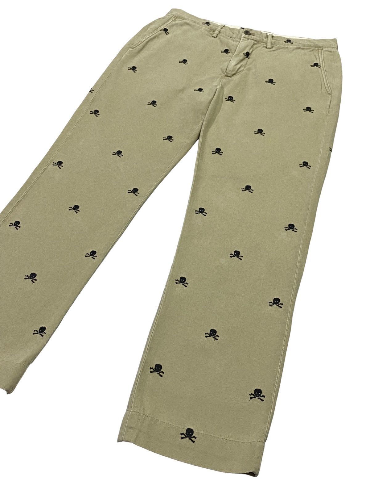 Ralph Lauren × Vintage Vintage Ralph Lauren Rugby Embroidery Skull Pants Size US 31 - 22 Thumbnail