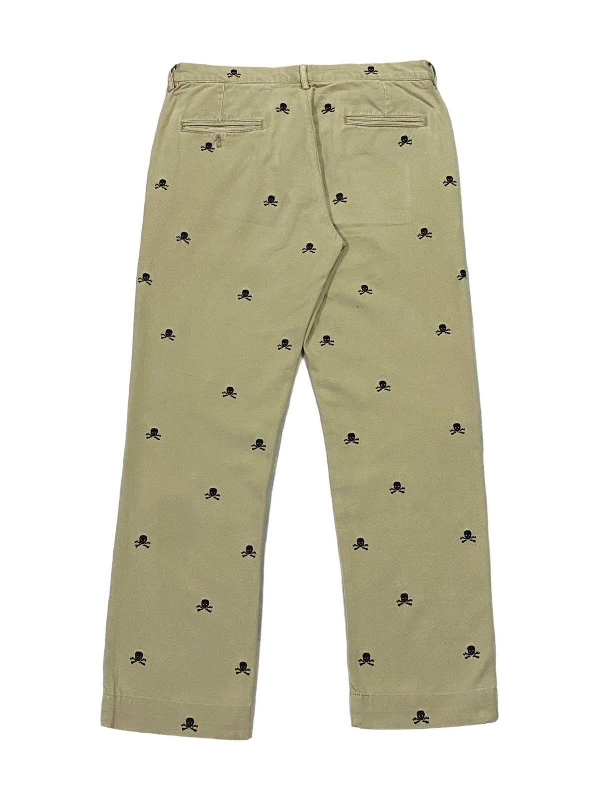 Ralph Lauren × Vintage Vintage Ralph Lauren Rugby Embroidery Skull Pants Size US 31 - 3 Thumbnail