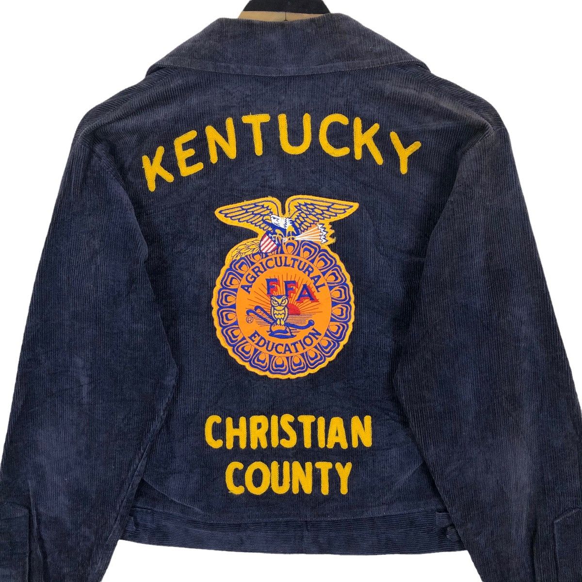 Vintage Vintage 80s Kentucky Christian County FFA Corduroy Jacket Size S / US 4 / IT 40 - 10 Thumbnail