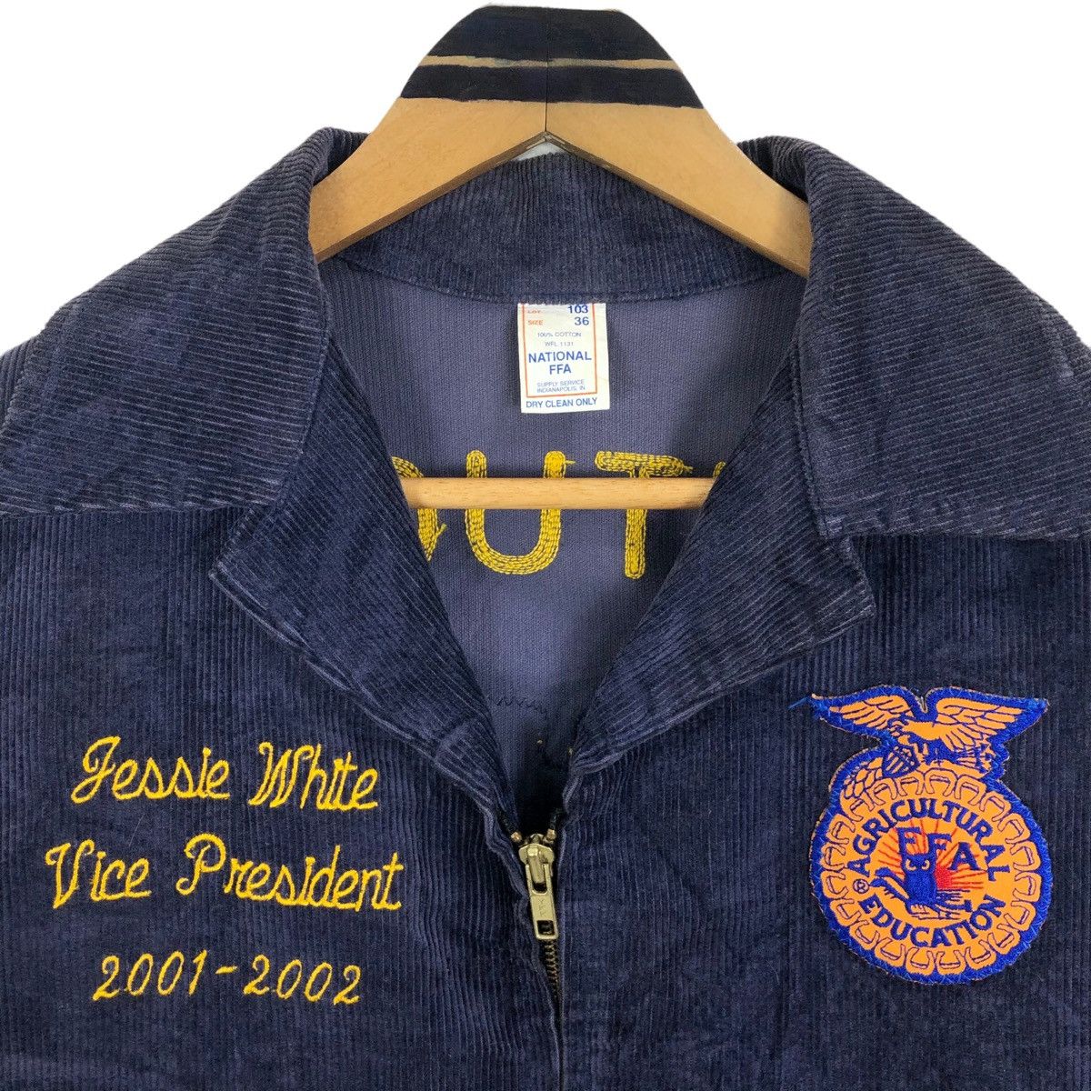 Vintage Vintage 80s Kentucky Christian County FFA Corduroy Jacket Size S / US 4 / IT 40 - 7 Thumbnail
