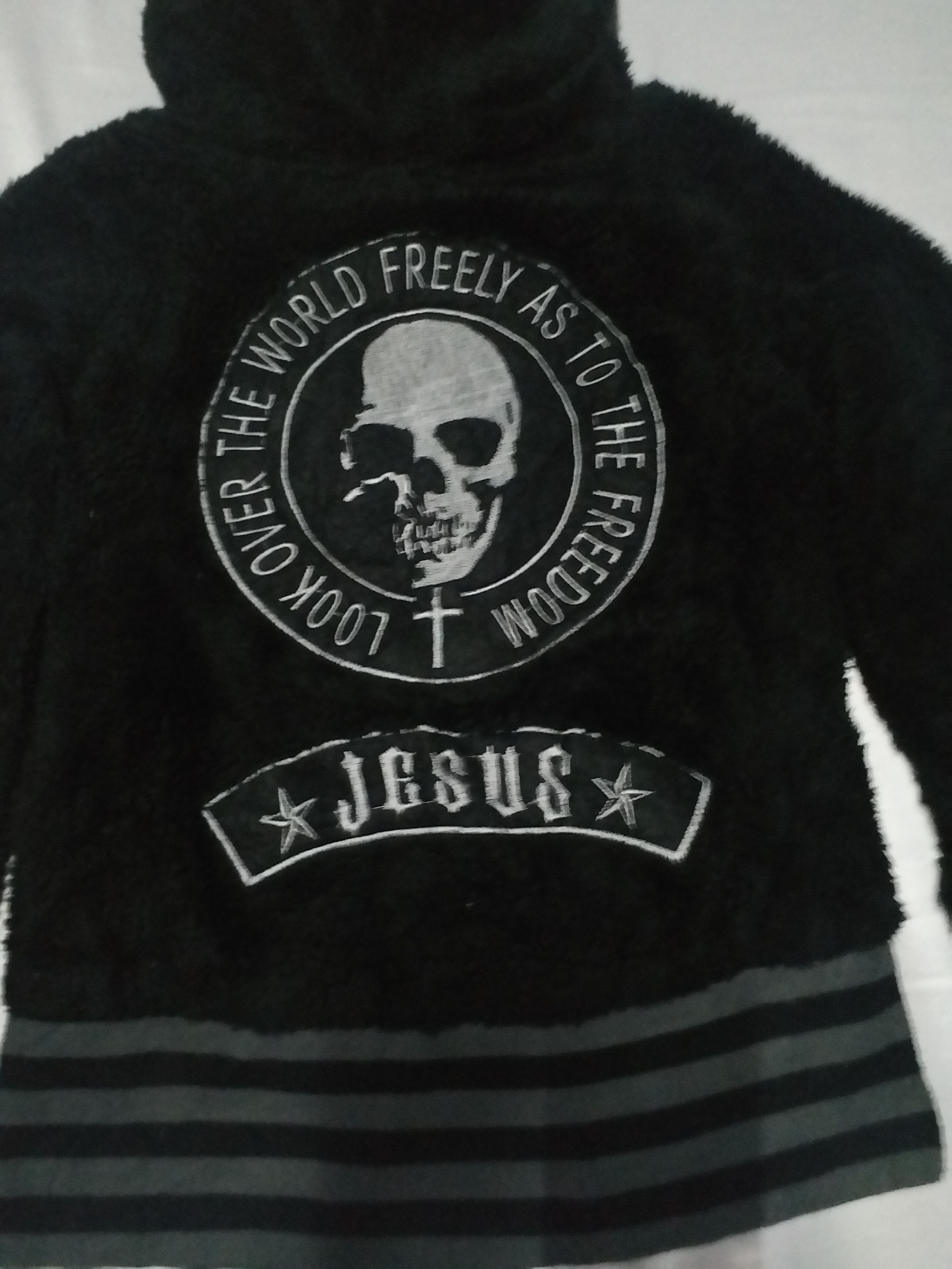 Japanese Brand SKULL Fleece Hooded by Inspired Mystery White Boy Size M Size US M / EU 48-50 / 2 - 2 Thumbnail