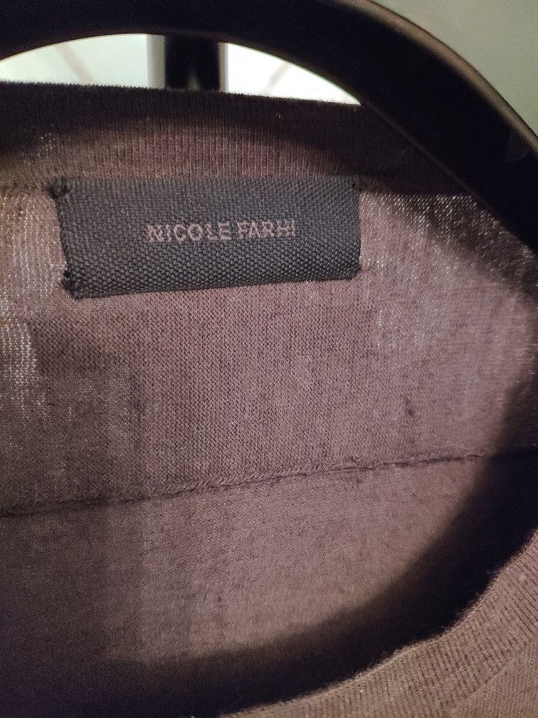Nicole Farhi Wool sweater.Like Saint Laurent or Dior sweaters Size US M / EU 48-50 / 2 - 5 Thumbnail