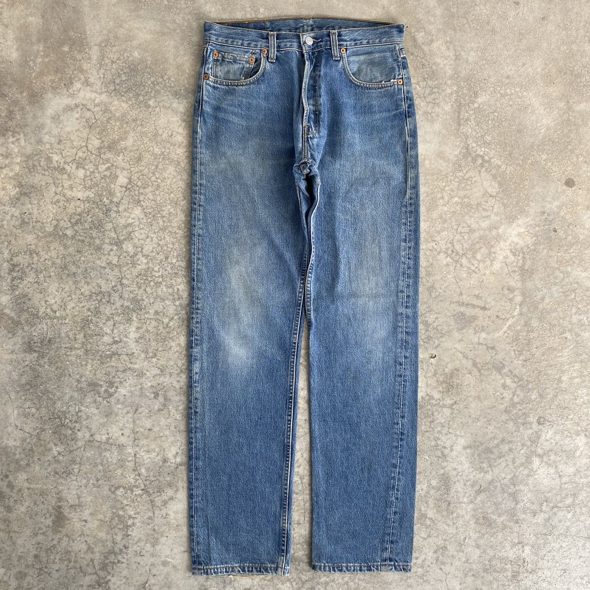 Levi's × Vintage Size 31x33 Vintage Levi's 501 Stonewashed Blue Jeans Size US 31 - 1 Thumbnail