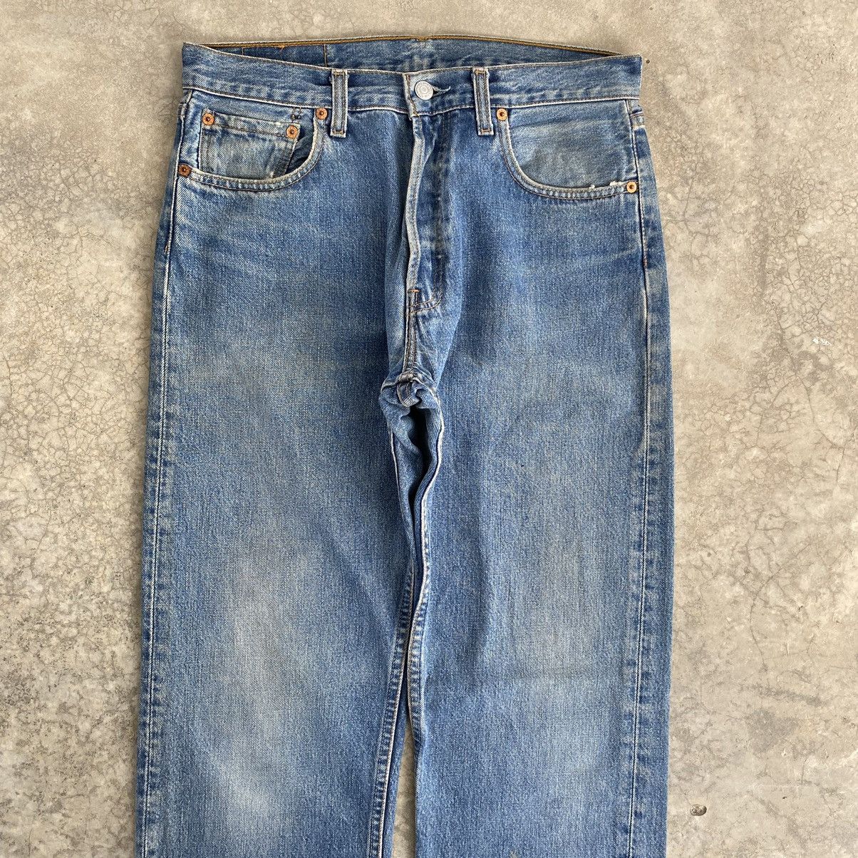Levi's × Vintage Size 31x33 Vintage Levi's 501 Stonewashed Blue Jeans Size US 31 - 2 Thumbnail