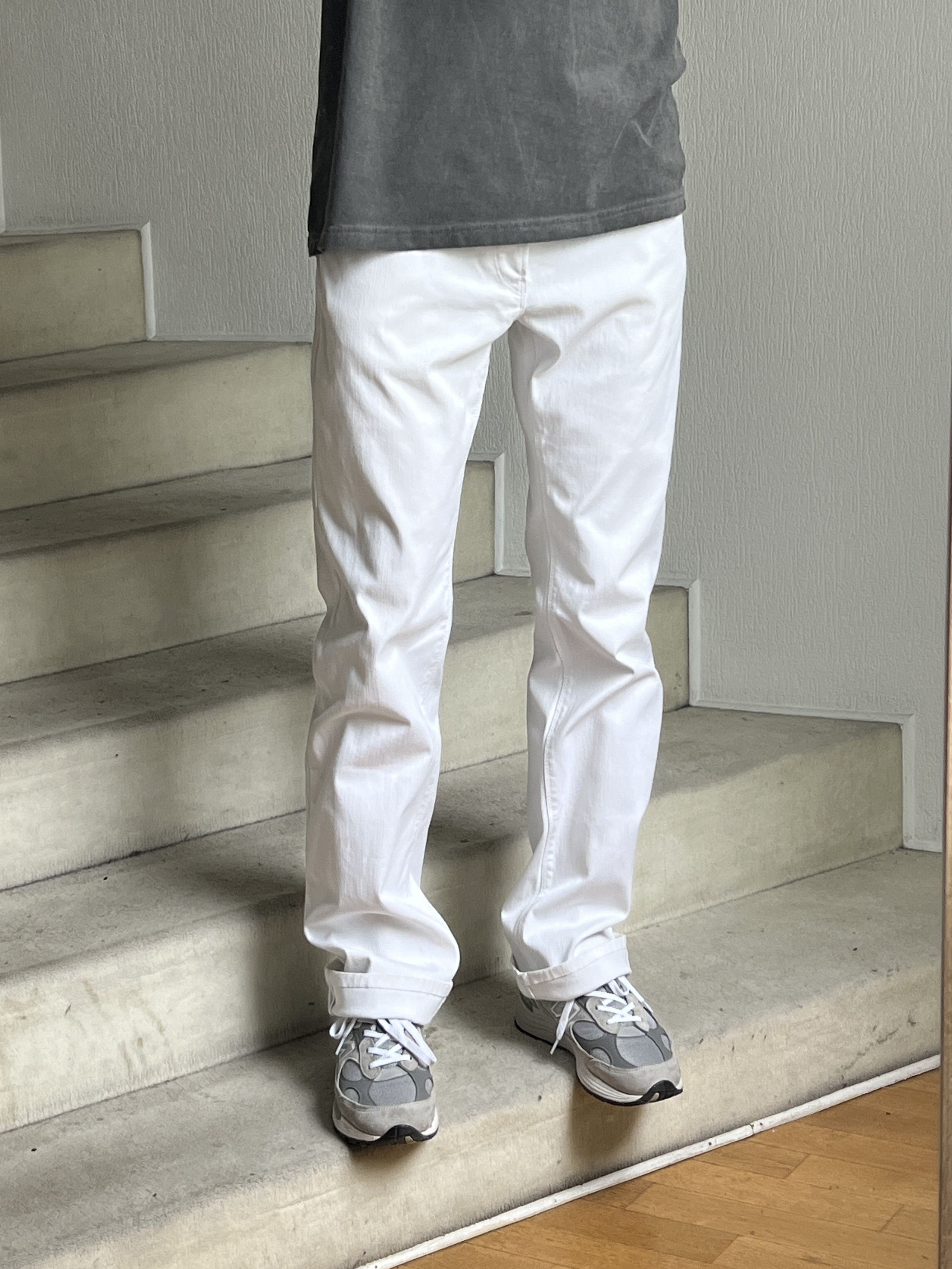 Jean × Prada PRADA Jeans White Denim pants red pants A0087 Size US 36 / EU 52 - 2 Thumbnail