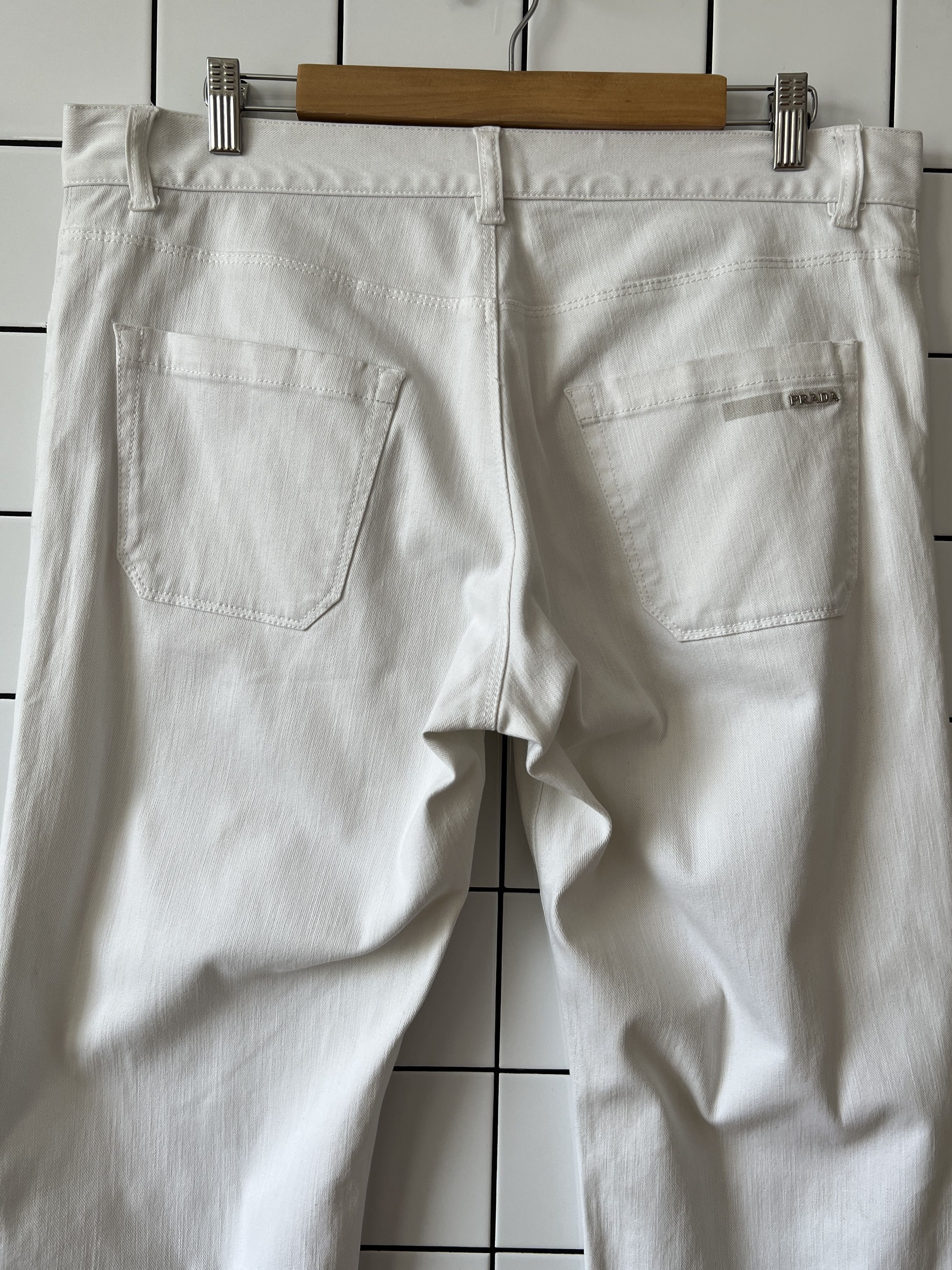 Jean × Prada PRADA Jeans White Denim pants red pants A0087 Size US 36 / EU 52 - 10 Thumbnail