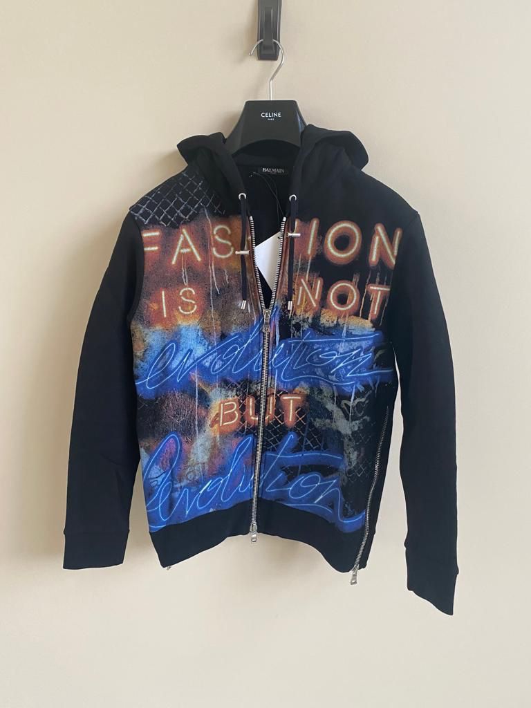 Balmain Hoodie in Black color Size US S / EU 44-46 / 1 - 1 Thumbnail