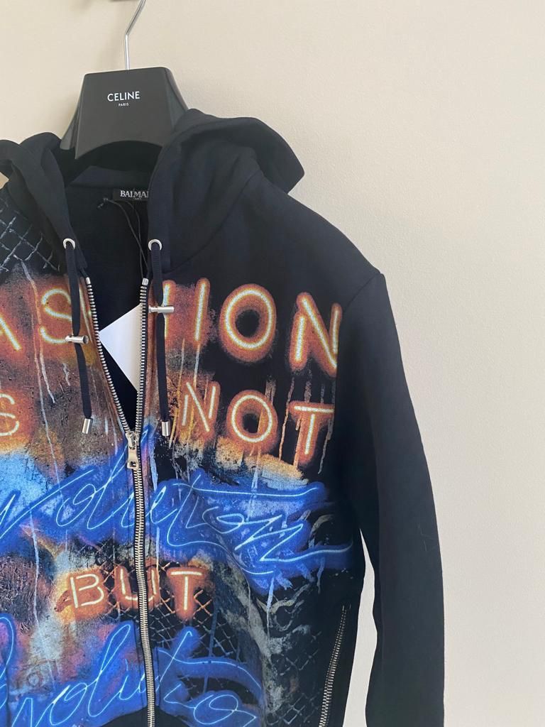 Balmain Hoodie in Black color Size US S / EU 44-46 / 1 - 2 Thumbnail