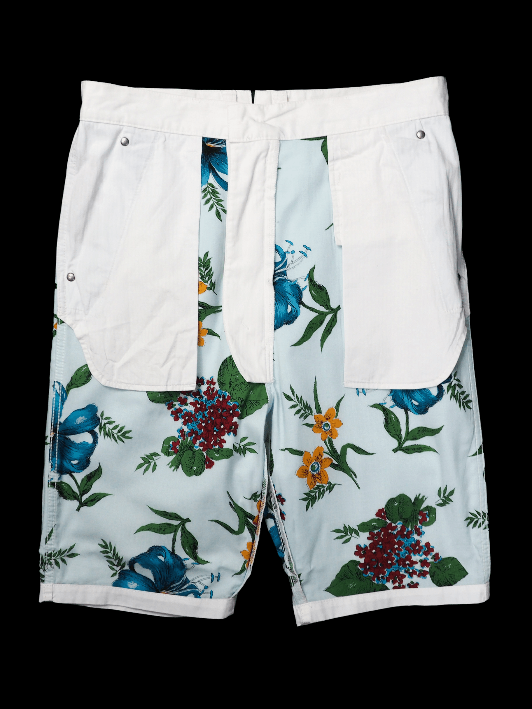 Comme des Garcons × Junya Watanabe S/S 14 Hawaiian Floral Rayon Shorts Pants Size US 32 / EU 48 - 2 Thumbnail