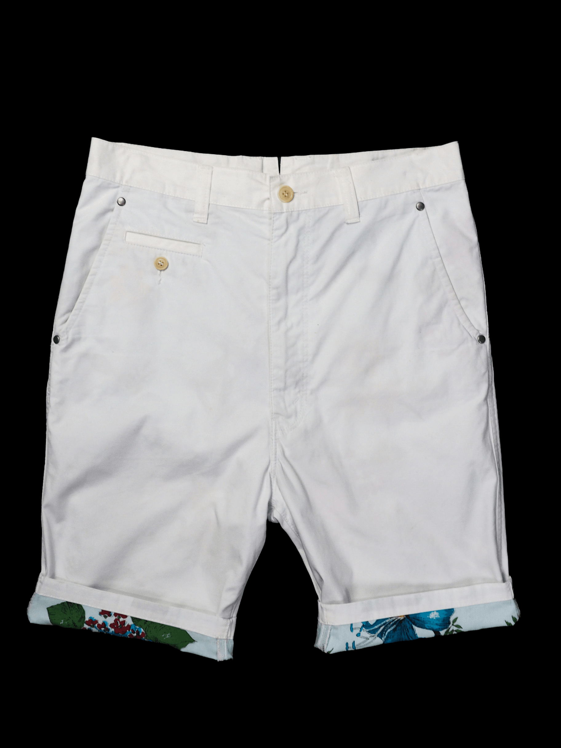 Comme des Garcons × Junya Watanabe S/S 14 Hawaiian Floral Rayon Shorts Pants Size US 32 / EU 48 - 4 Thumbnail