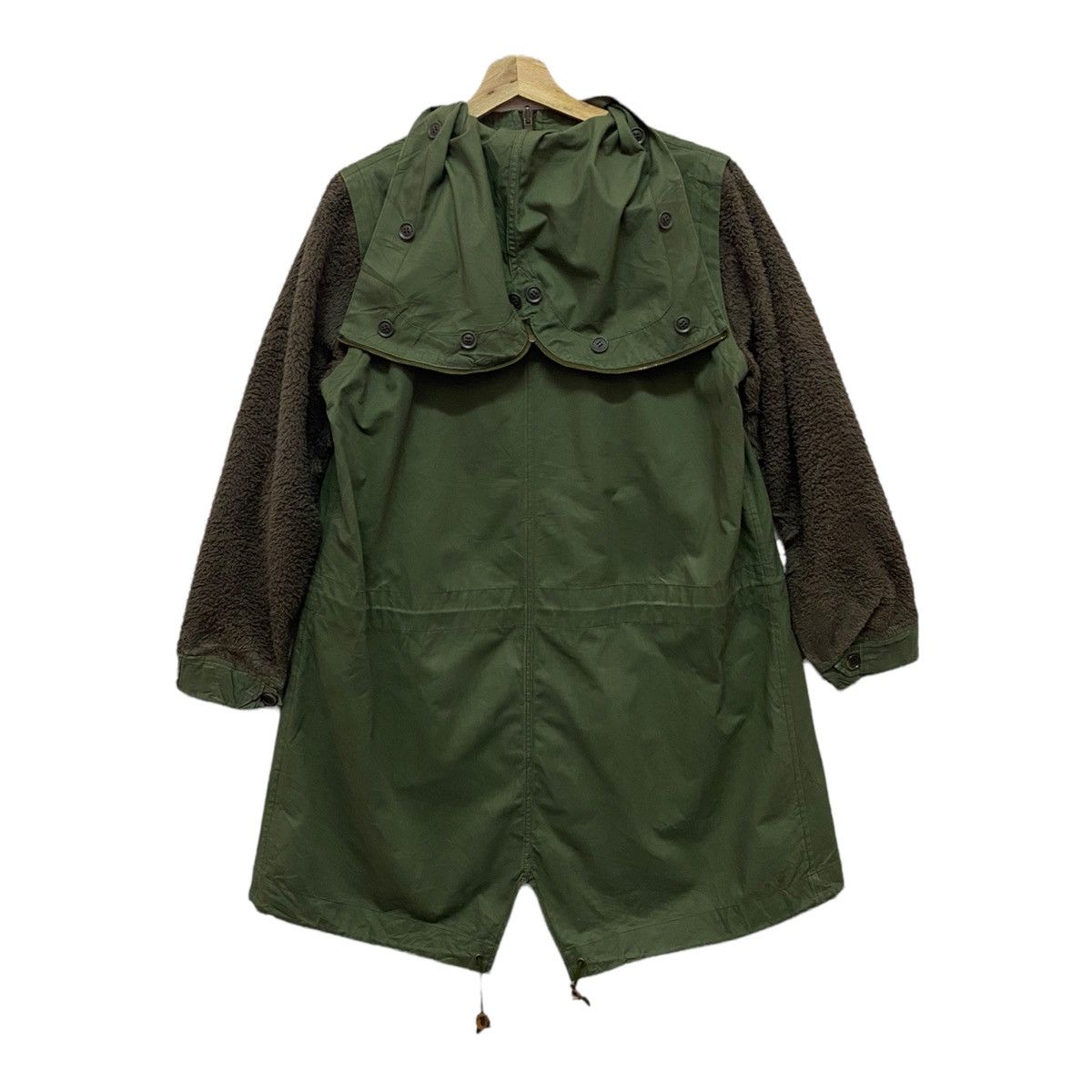Frapbois ISSEY MIYAKE FRAPBOIS KHAKI MILITARY PARKA FLEECE SLEEVE Size US M / EU 48-50 / 2 - 2 Thumbnail
