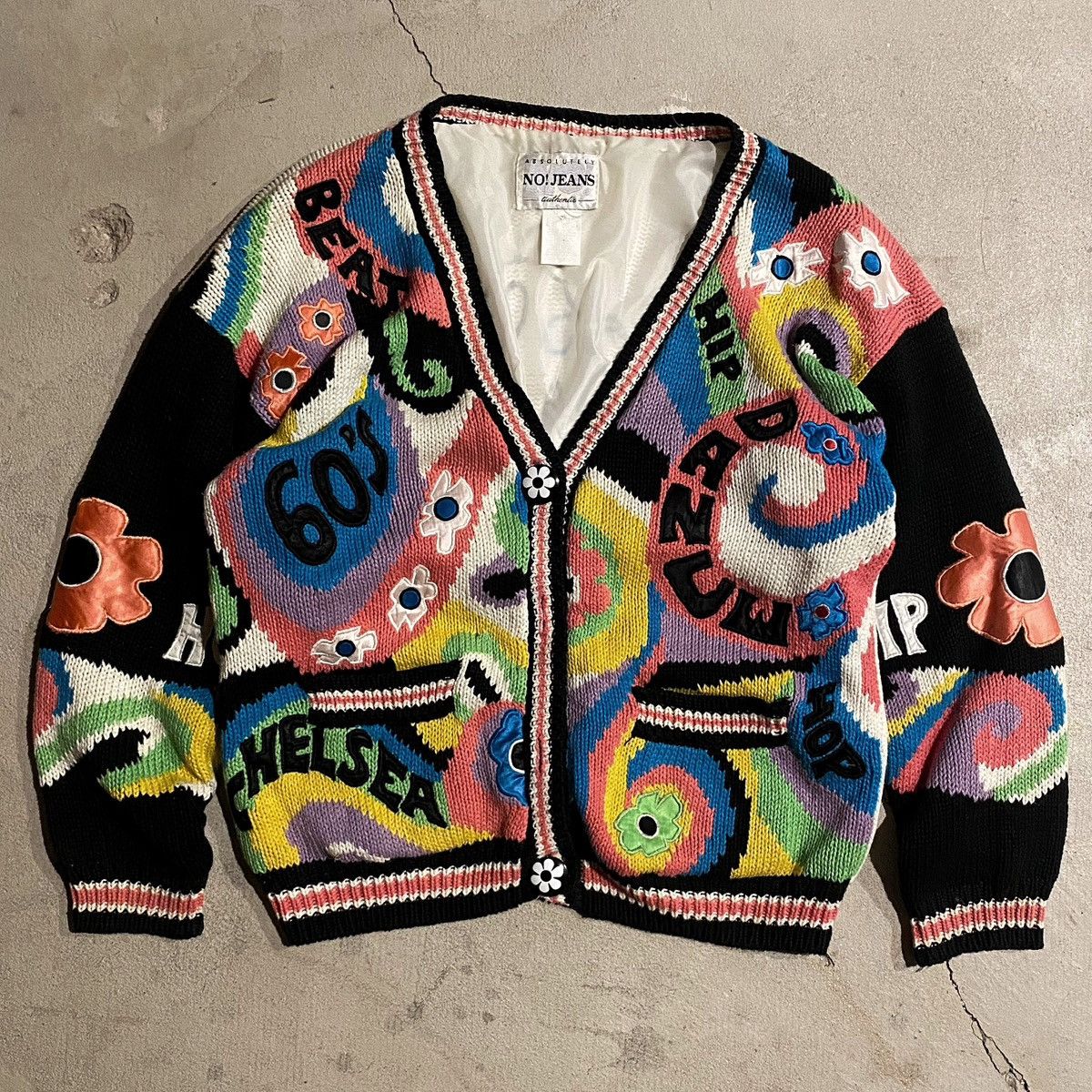 NO! JEANS 80s-90s vintage グラフィティカーディガン - メルカリ