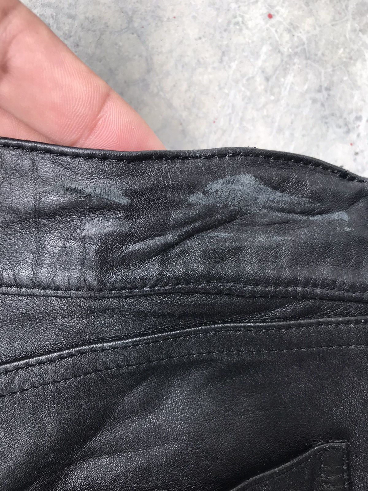 20471120 Rare 2001 20471120 Leather Swirl Pants Size US 30 / EU 46 - 18 Thumbnail