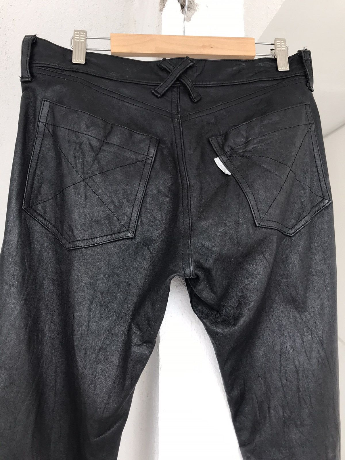 20471120 Rare 2001 20471120 Leather Swirl Pants Size US 30 / EU 46 - 7 Thumbnail