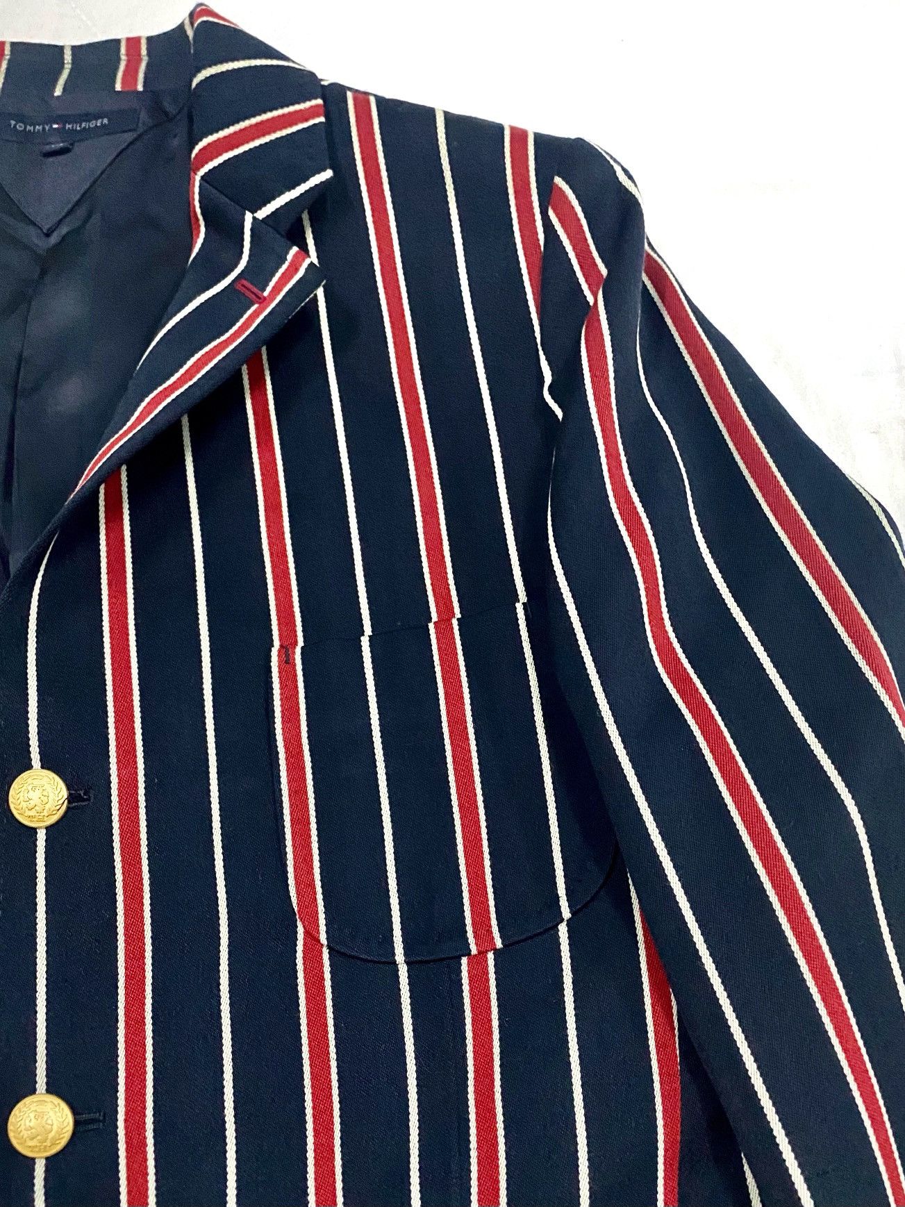 Designer × Tommy Hilfiger VTG TOMMY HILFIGER LUXURY STRIPED DESIGN MIX COLOURS Size US M / EU 48-50 / 2 - 7 Thumbnail