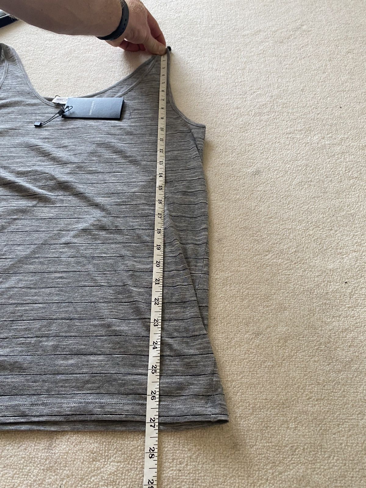 Saint Laurent Paris 🤑 SS20 Saint Laurent Grey silver tank sleeveless vest Size US M / EU 48-50 / 2 - 7 Thumbnail