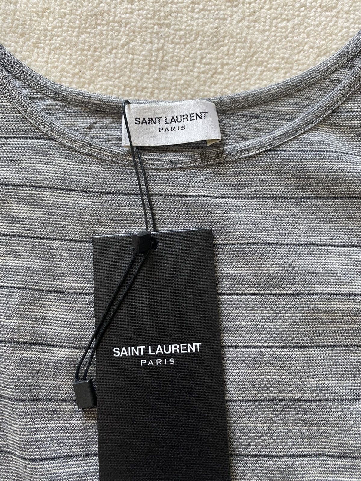 Saint Laurent Paris 🤑 SS20 Saint Laurent Grey silver tank sleeveless vest Size US M / EU 48-50 / 2 - 8 Thumbnail