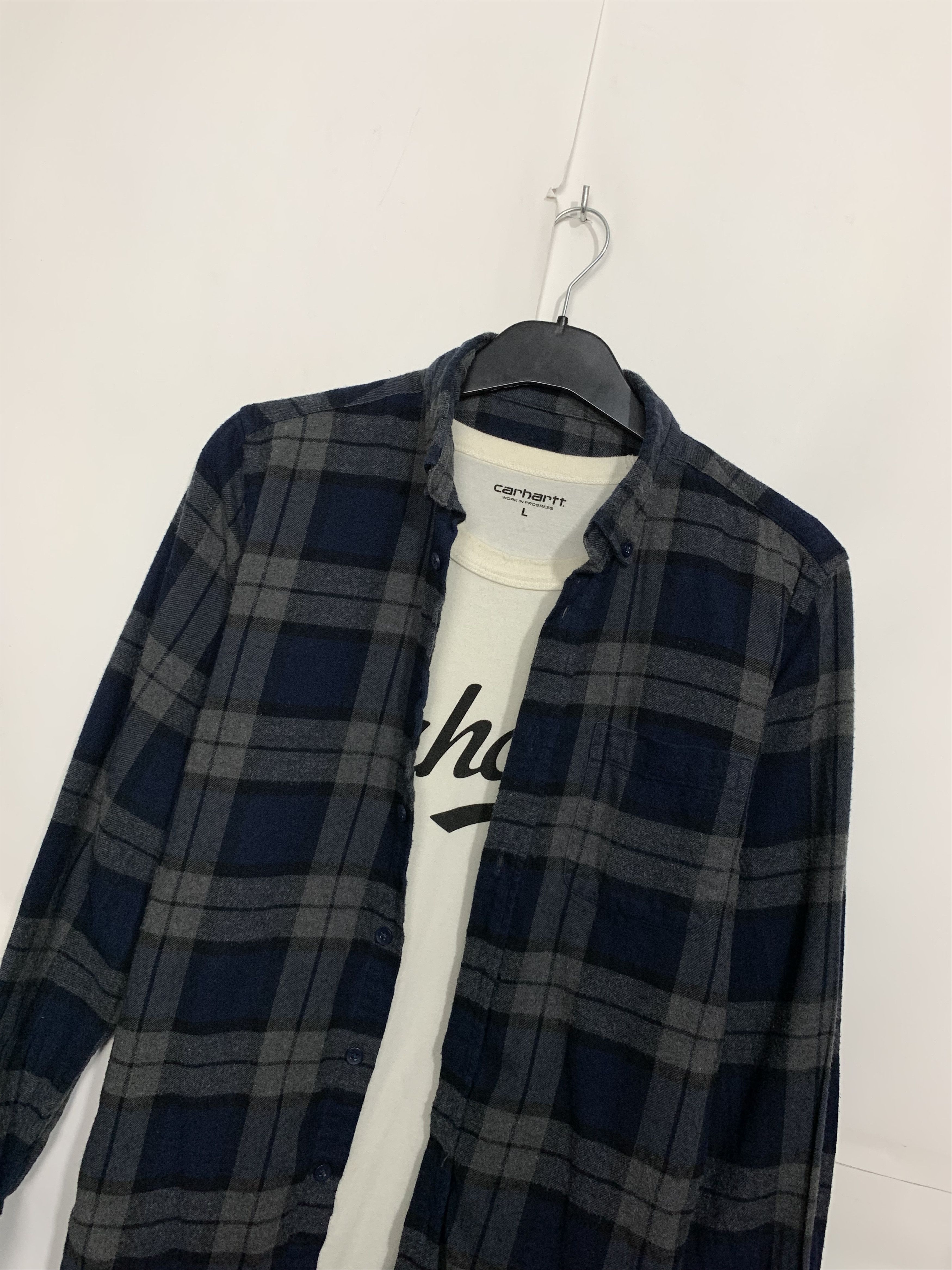 Flannel Vintage Flannel Plaid Shirt Travis style Size US S / EU 44-46 / 1 - 1 Thumbnail