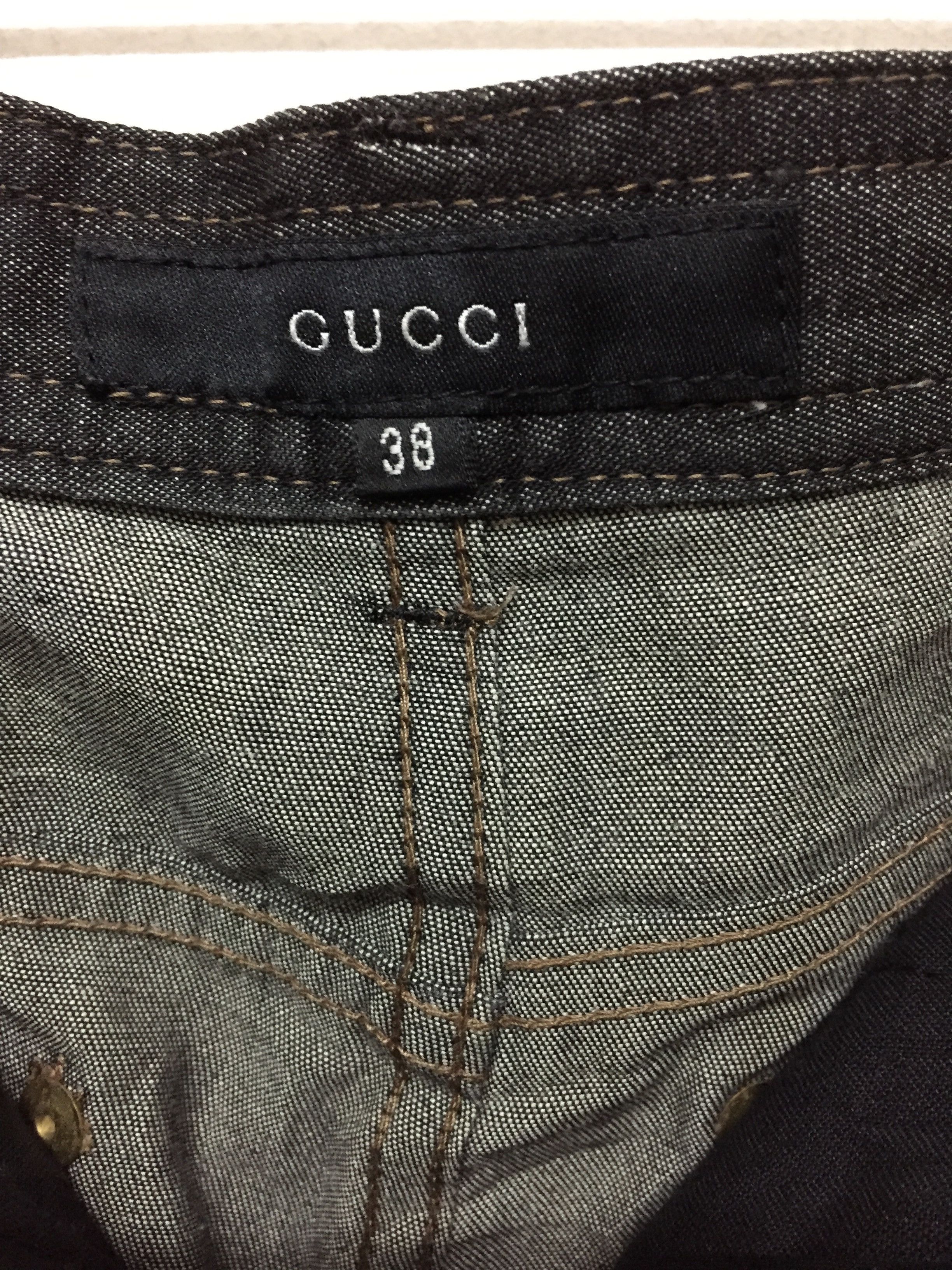 Gucci Vintage GUCCI Slim Pants Lampo Zipper Made in Italy Size 28" / US 6 / IT 42 - 9 Thumbnail