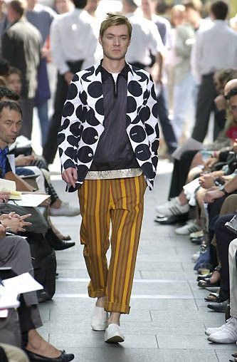 Comme des Garcons Runway SS01 Stripes Pants Size US 32 / EU 48 - 1 Thumbnail