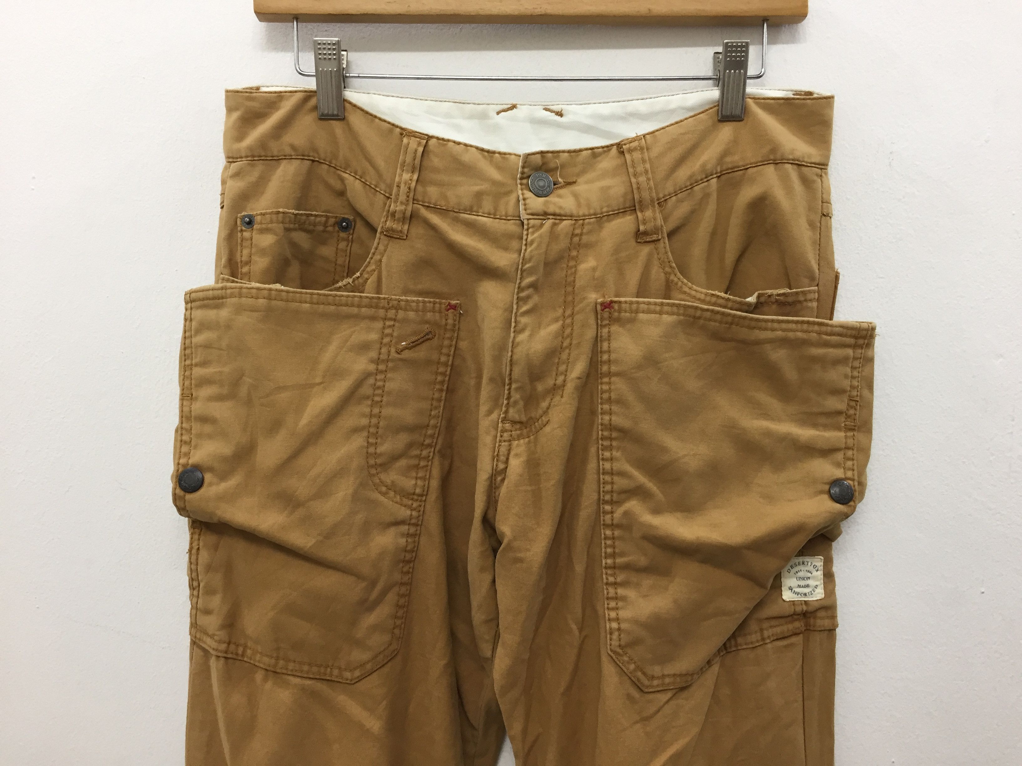 PPFM GAS MASK The Desert fox Bondage world War cargo pants Size US 32 / EU 48 - 3 Thumbnail