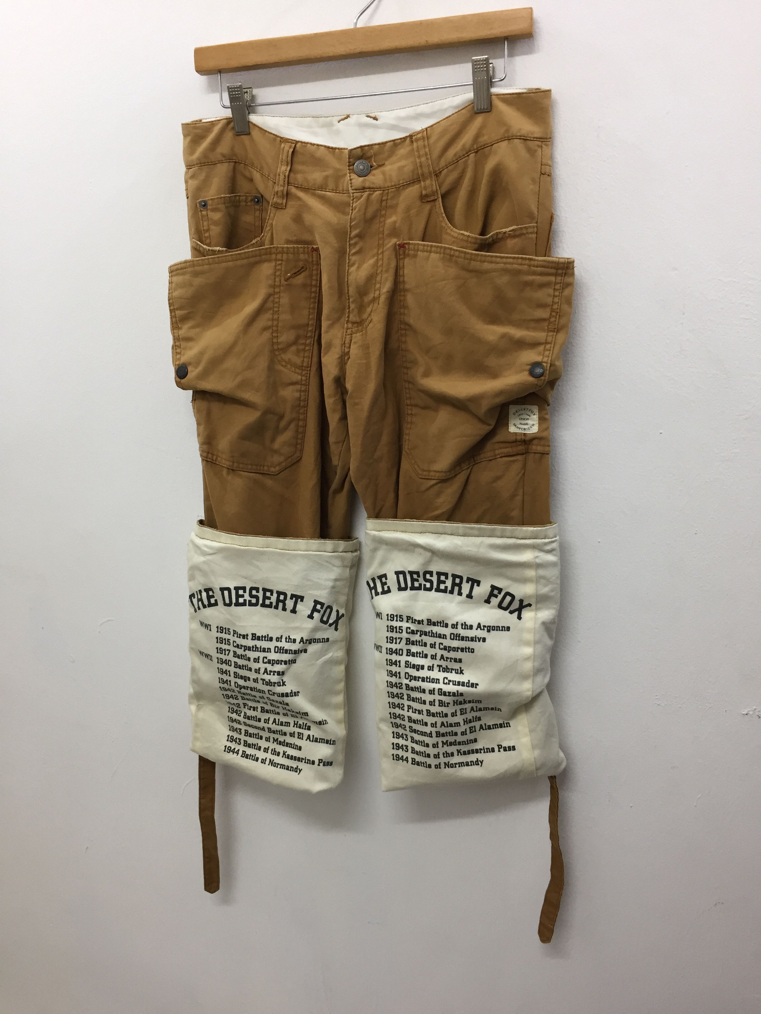 PPFM GAS MASK The Desert fox Bondage world War cargo pants Size US 32 / EU 48 - 6 Thumbnail