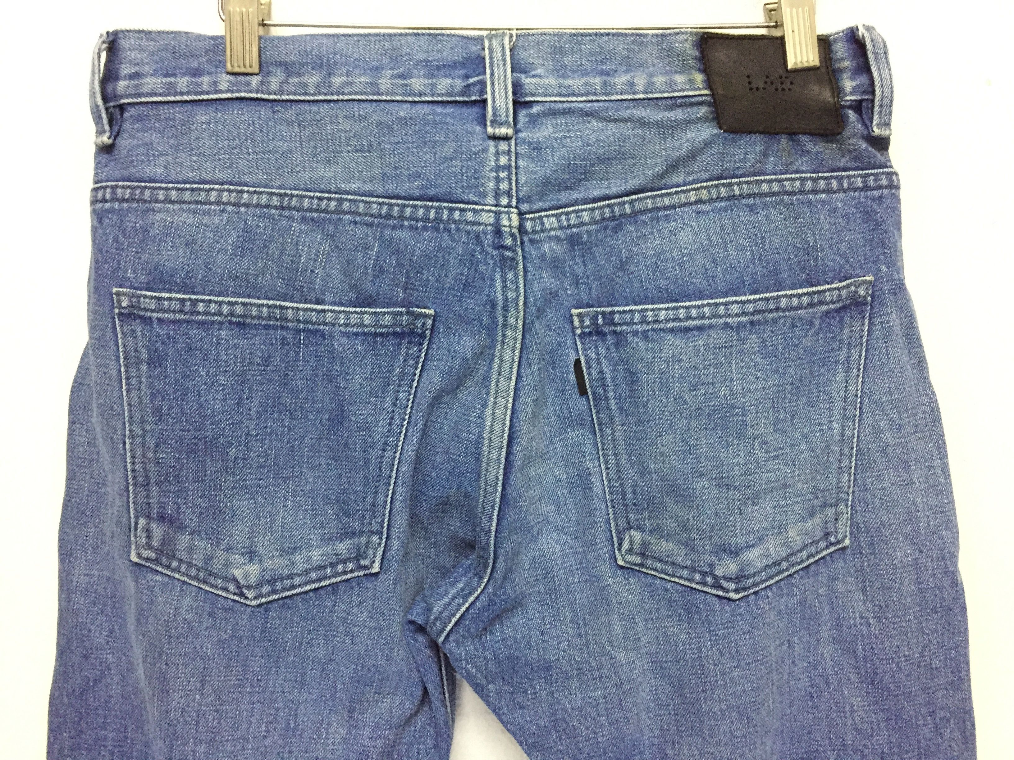 Lad Musician 90's LAD MUSICIAN Double Zipper Distressed Wash Denim Size US 31 - 12 Thumbnail
