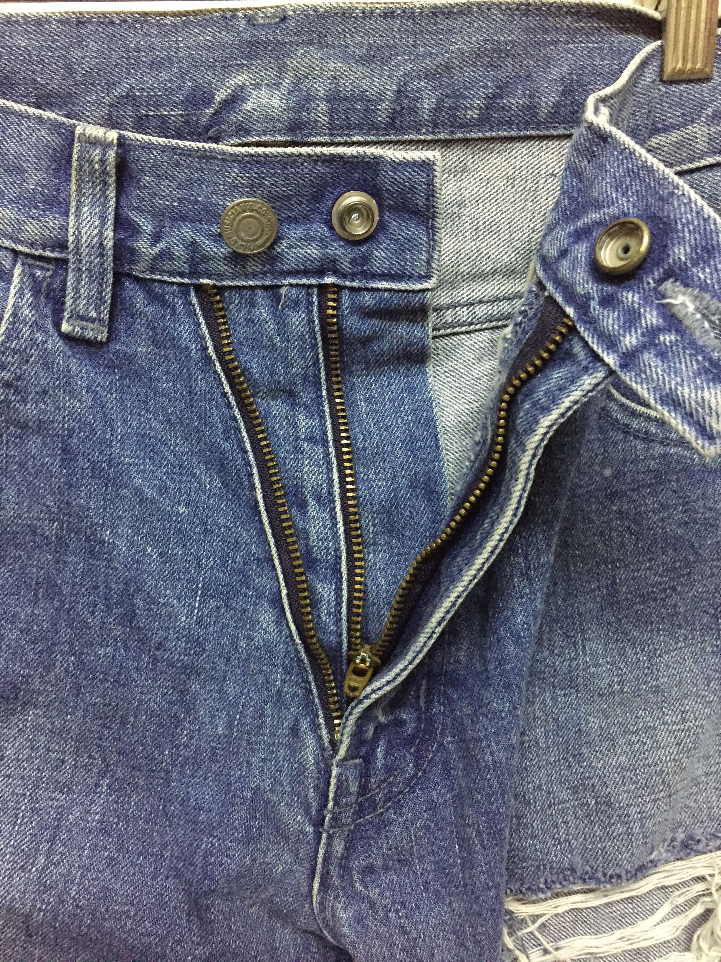 Lad Musician 90's LAD MUSICIAN Double Zipper Distressed Wash Denim Size US 31 - 9 Thumbnail