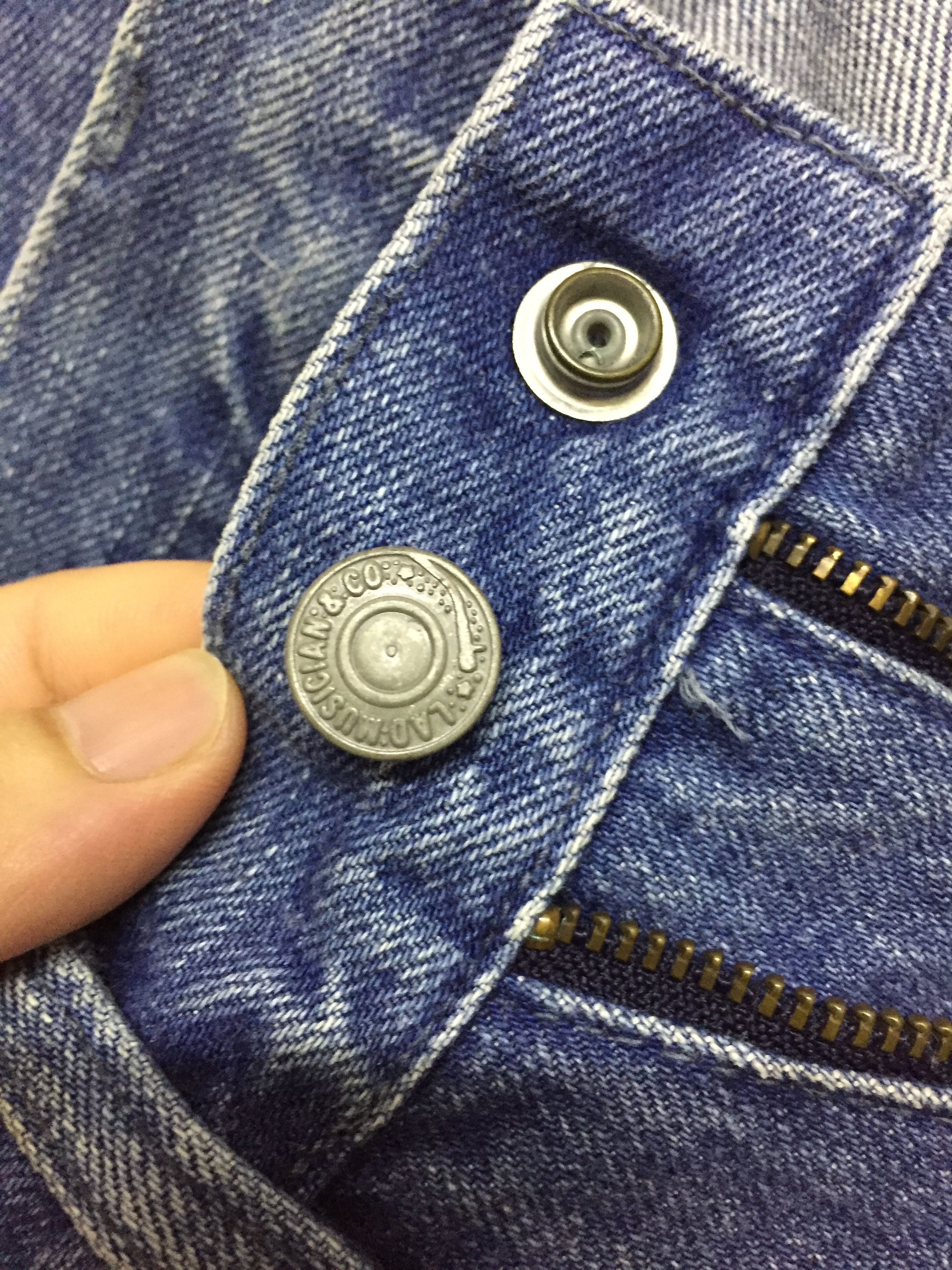 Lad Musician 90's LAD MUSICIAN Double Zipper Distressed Wash Denim Size US 31 - 10 Thumbnail