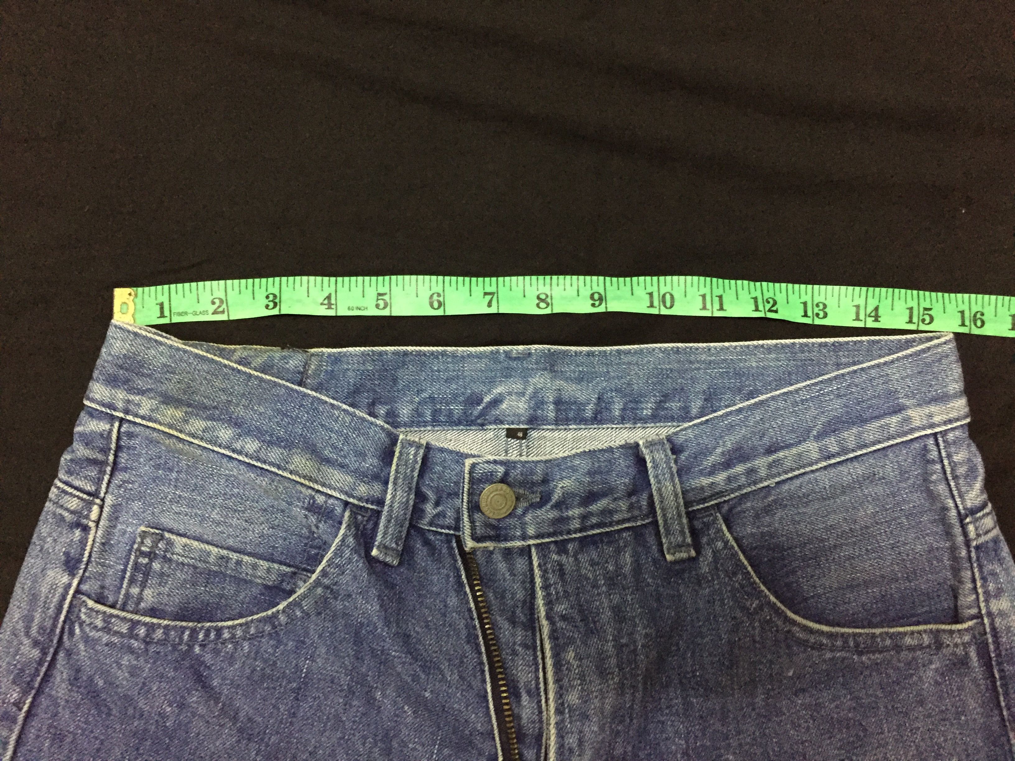 Lad Musician 90's LAD MUSICIAN Double Zipper Distressed Wash Denim Size US 31 - 15 Thumbnail
