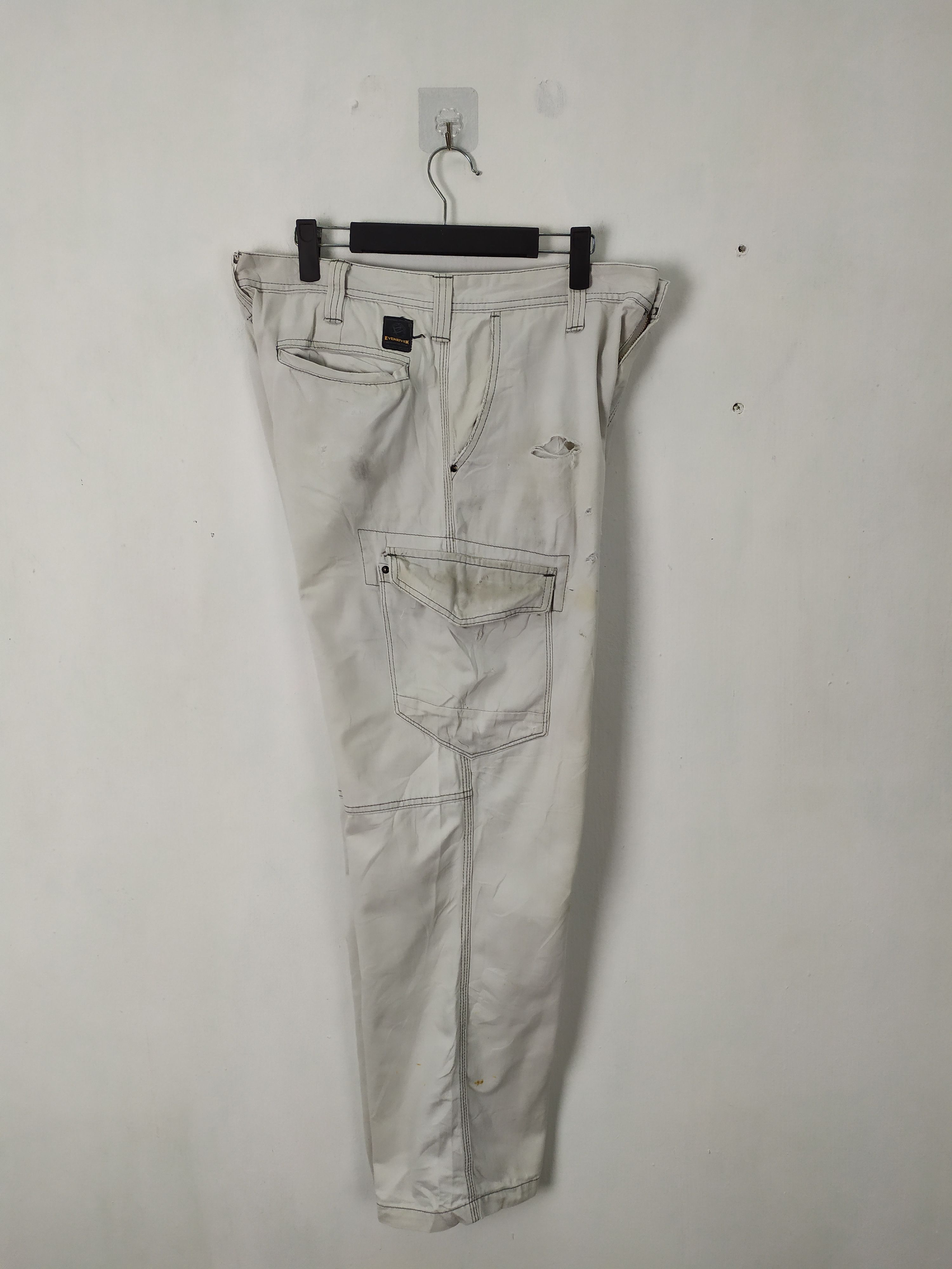 Japanese Brand × White's Boots EVENRIVER FADED WORKWEAR CARGO PANTS/DAMAGE Size US 34 / EU 50 - 3 Thumbnail