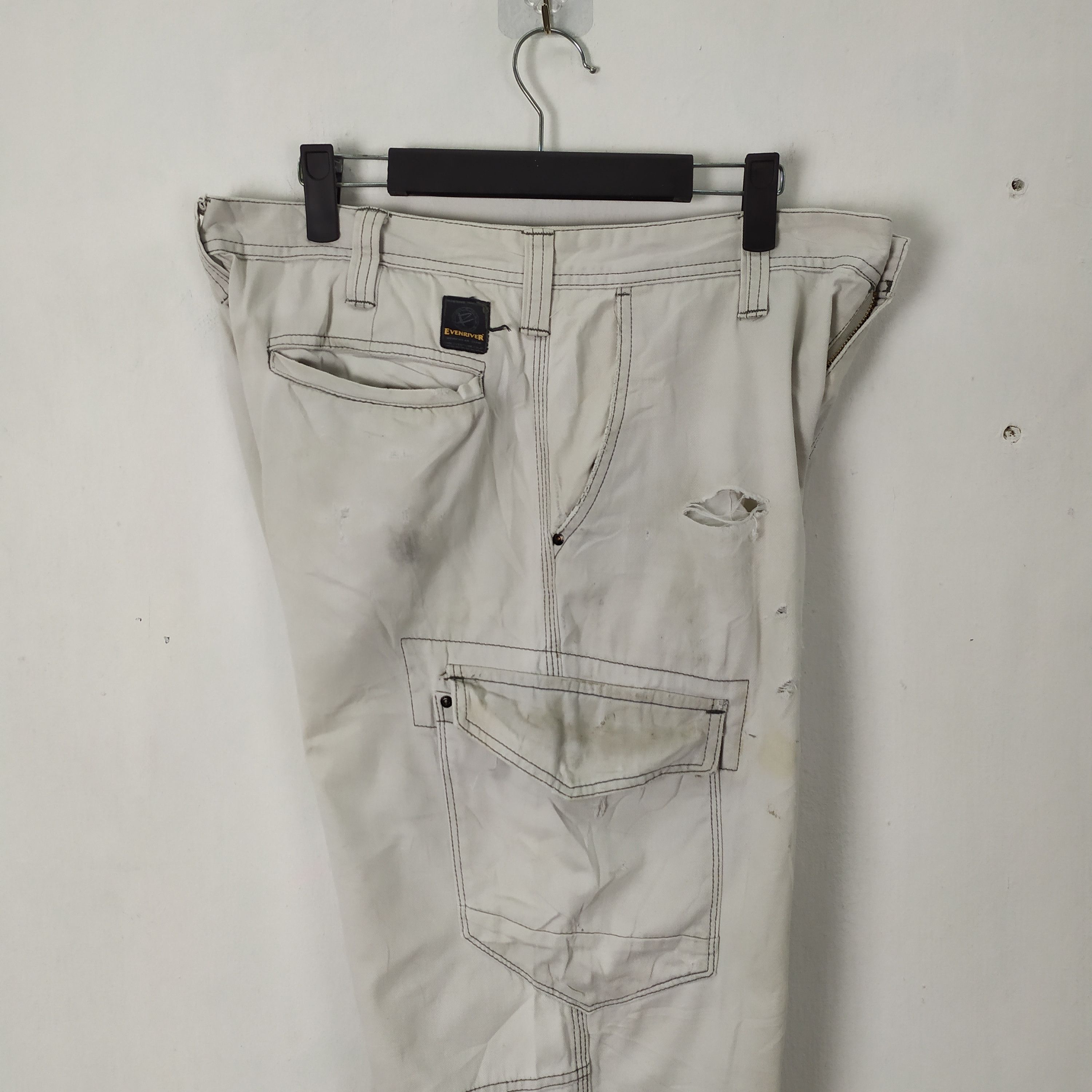 Japanese Brand × White's Boots EVENRIVER FADED WORKWEAR CARGO PANTS/DAMAGE Size US 34 / EU 50 - 2 Thumbnail