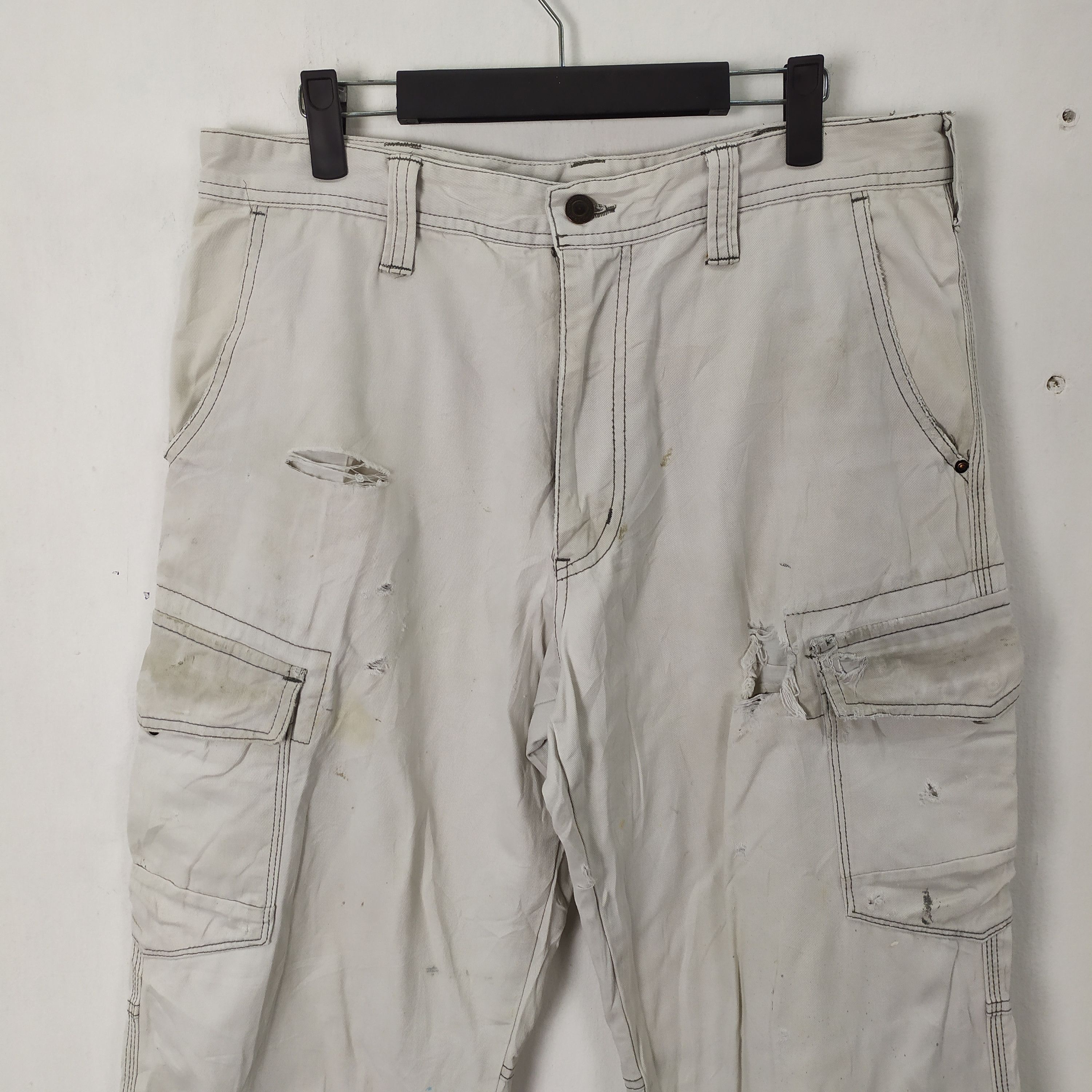 Japanese Brand × White's Boots EVENRIVER FADED WORKWEAR CARGO PANTS/DAMAGE Size US 34 / EU 50 - 14 Thumbnail