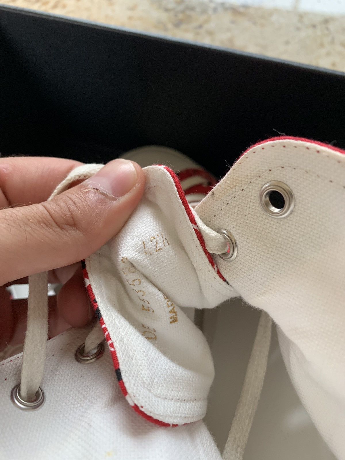 Saint Laurent Paris Bandana Red Paisley Mid Top Trainer Size US 9.5 / EU 42-43 - 8 Thumbnail