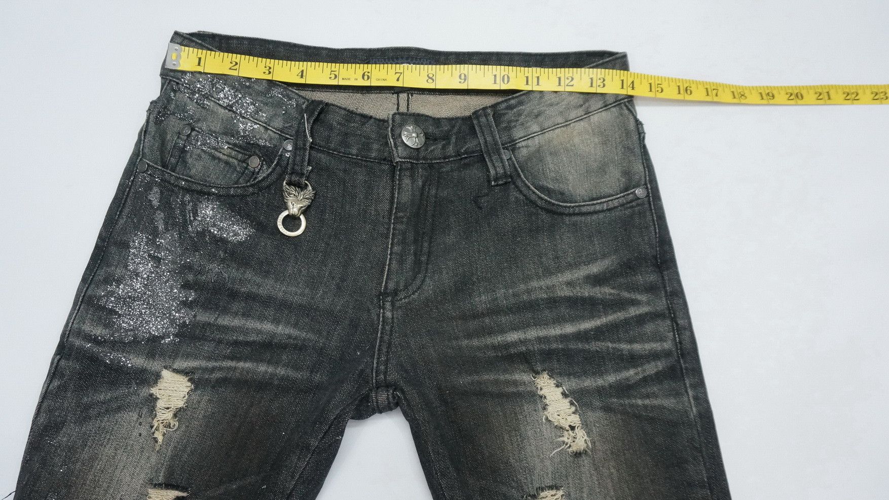 Japanese Brand Vintage VICE FAIRY Punk Skinny Distressed Ripped Jeans Size US 28 / EU 44 - 12 Thumbnail