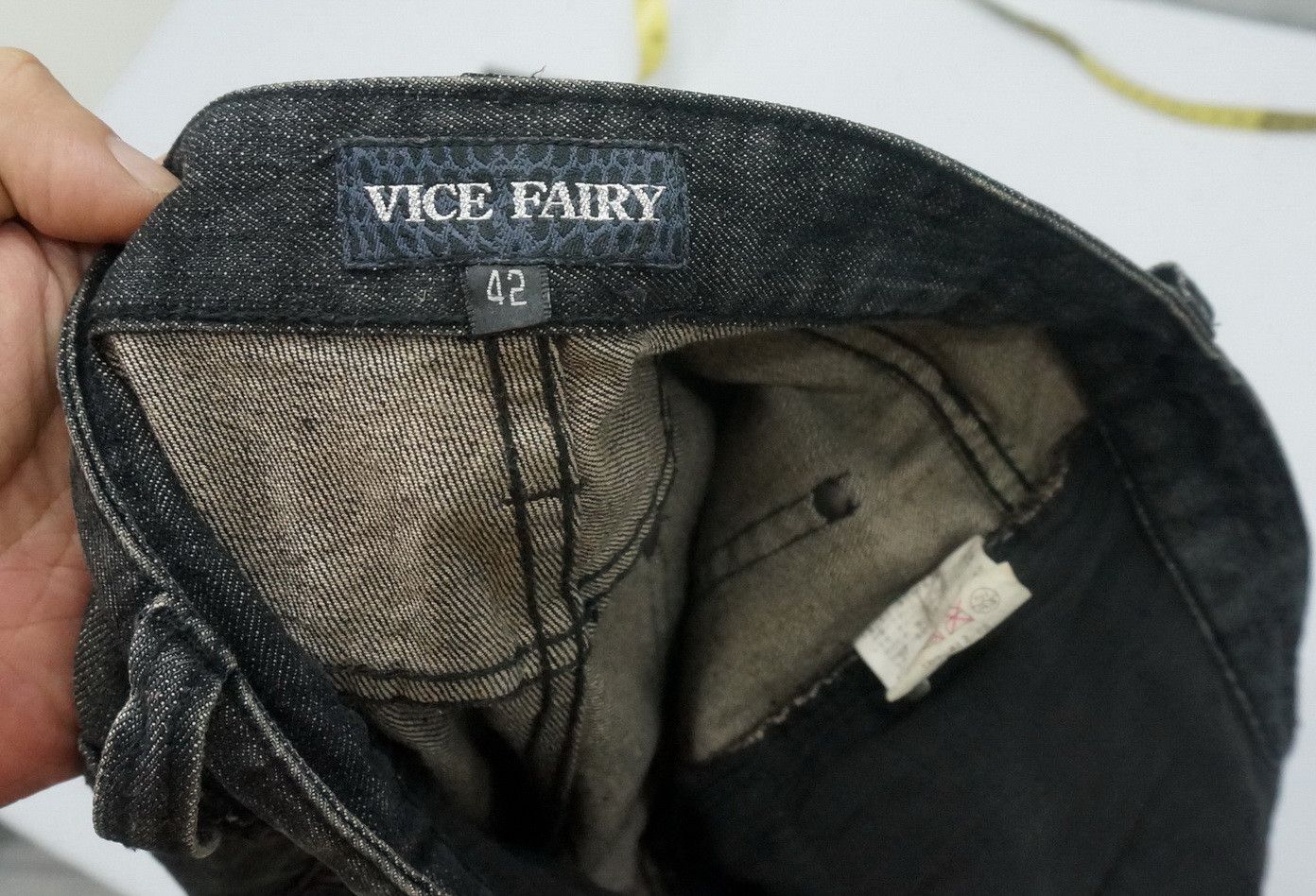 Japanese Brand Vintage VICE FAIRY Punk Skinny Distressed Ripped Jeans Size US 28 / EU 44 - 20 Thumbnail