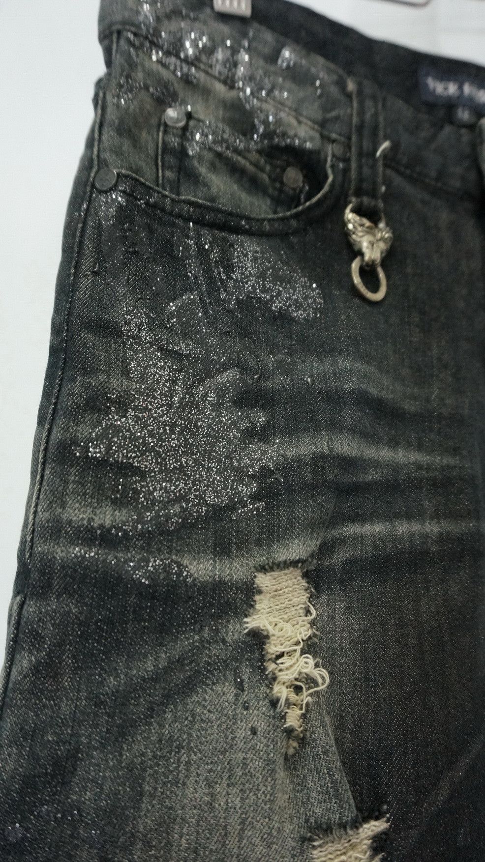 Japanese Brand Vintage VICE FAIRY Punk Skinny Distressed Ripped Jeans Size US 28 / EU 44 - 10 Thumbnail