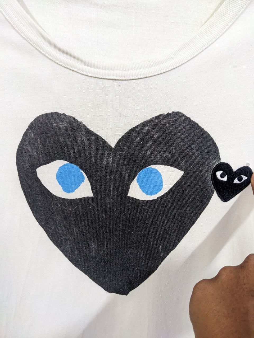 CDG by Comme des Garcons × Comme des Garcons play CDG Black Love Tshirt Size US M / EU 48-50 / 2 - 5 Thumbnail