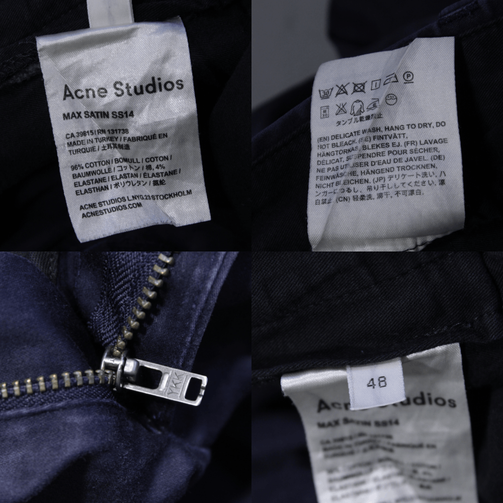 Acne Studios Max Satin SS14 Light Chino Pants Size US 30 / EU 46 - 11 Thumbnail
