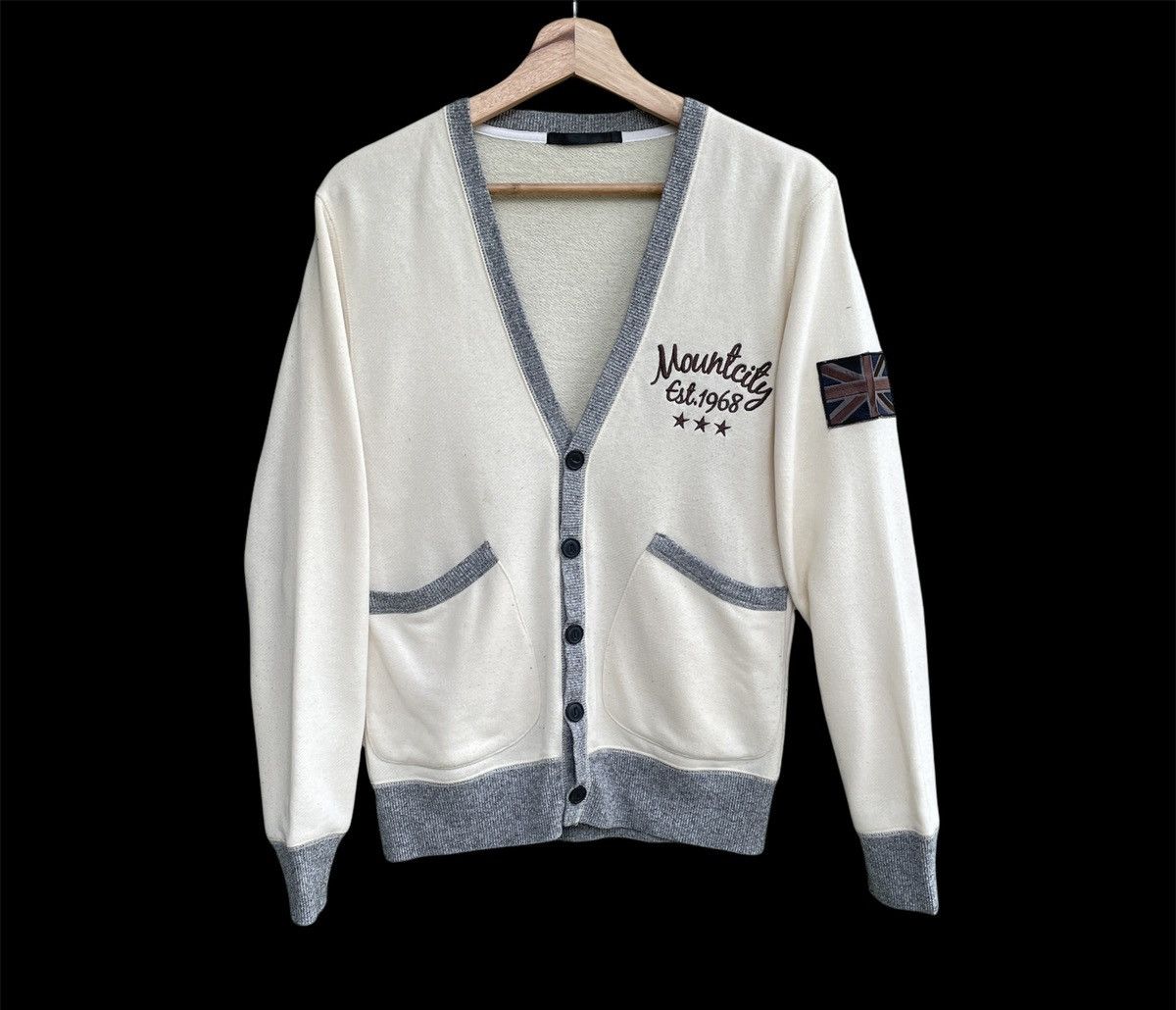 APACHEE VINTAGE With British Patch Like Kurt Cobin Cardigan